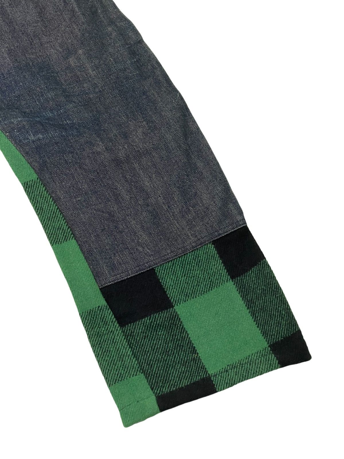 Japanese Brand Hybrid Wool Denim Earth Music Plaid Regular 3🟦7 Size US 29 - 4 Thumbnail