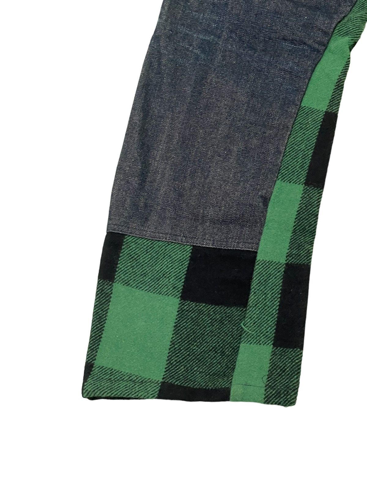 Japanese Brand Hybrid Wool Denim Earth Music Plaid Regular 3🟦7 Size US 29 - 5 Thumbnail