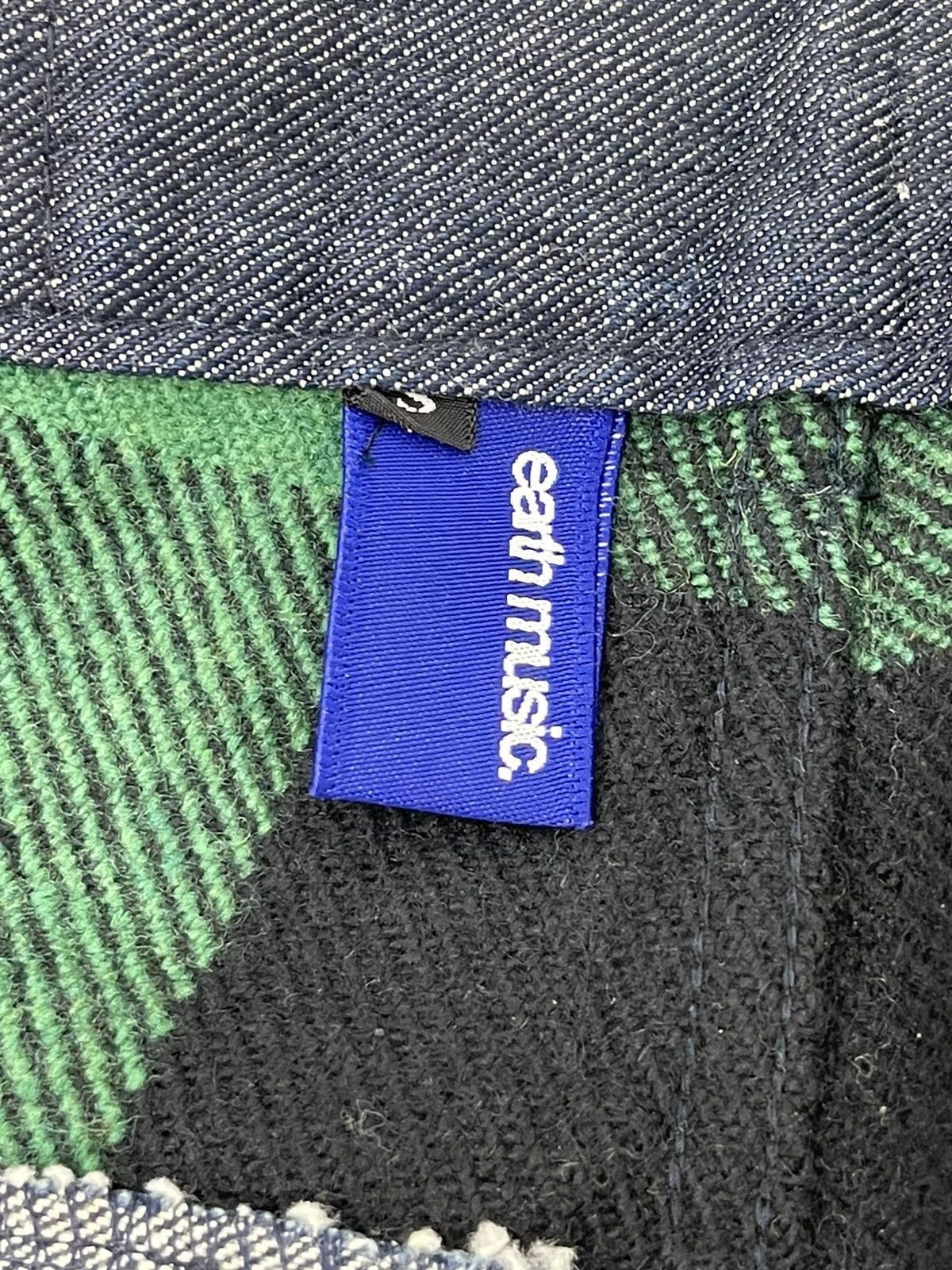 Japanese Brand Hybrid Wool Denim Earth Music Plaid Regular 3🟦7 Size US 29 - 20 Thumbnail