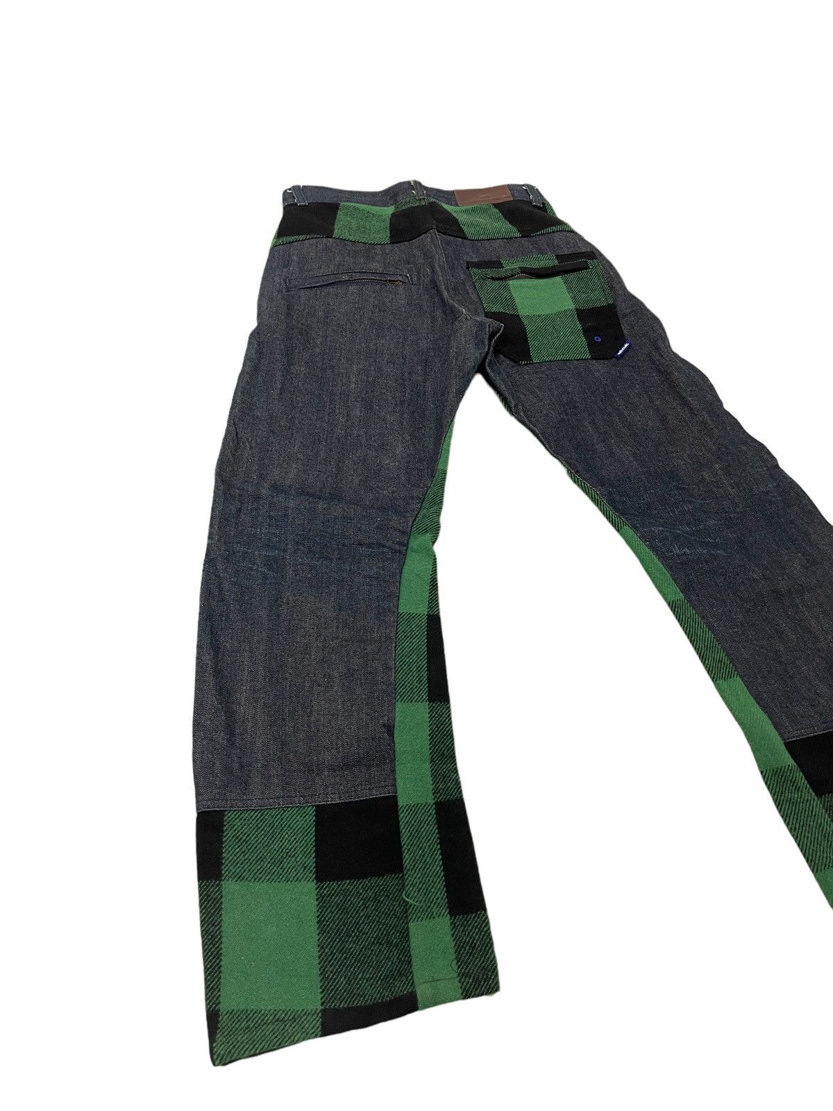Japanese Brand Hybrid Wool Denim Earth Music Plaid Regular 3🟦7 Size US 29 - 1 Thumbnail