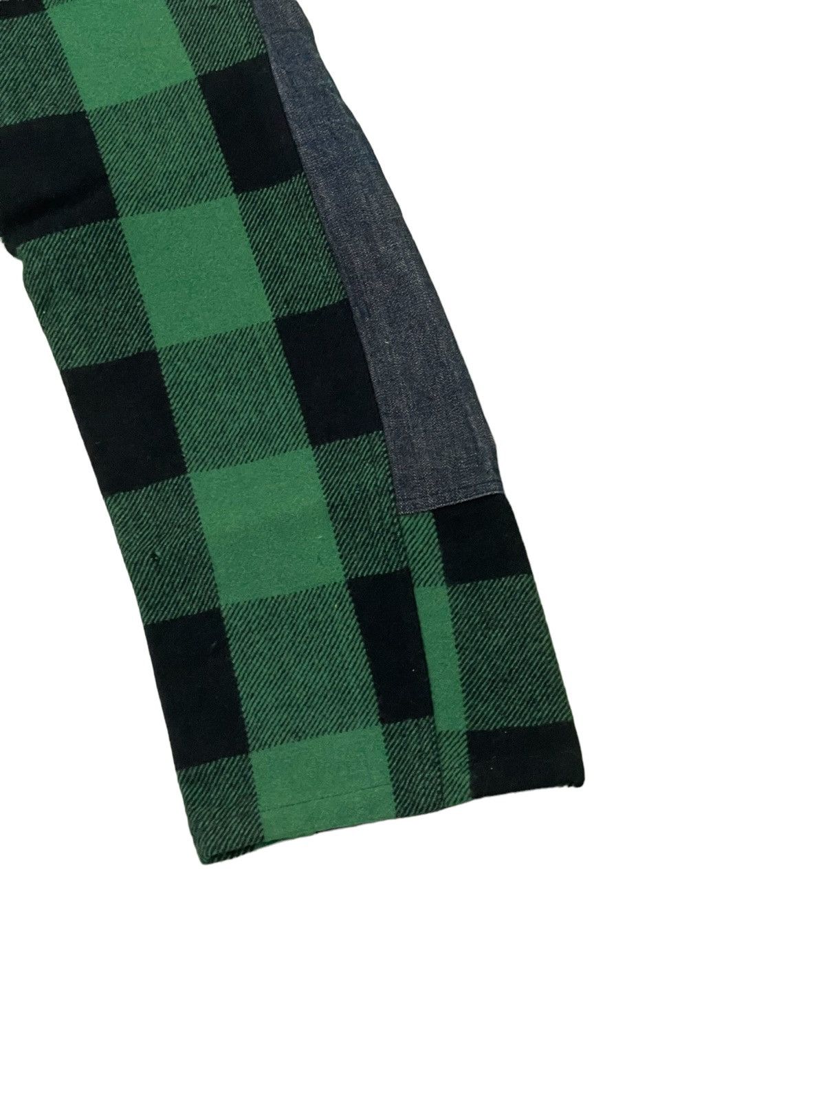 Japanese Brand Hybrid Wool Denim Earth Music Plaid Regular 3🟦7 Size US 29 - 14 Thumbnail