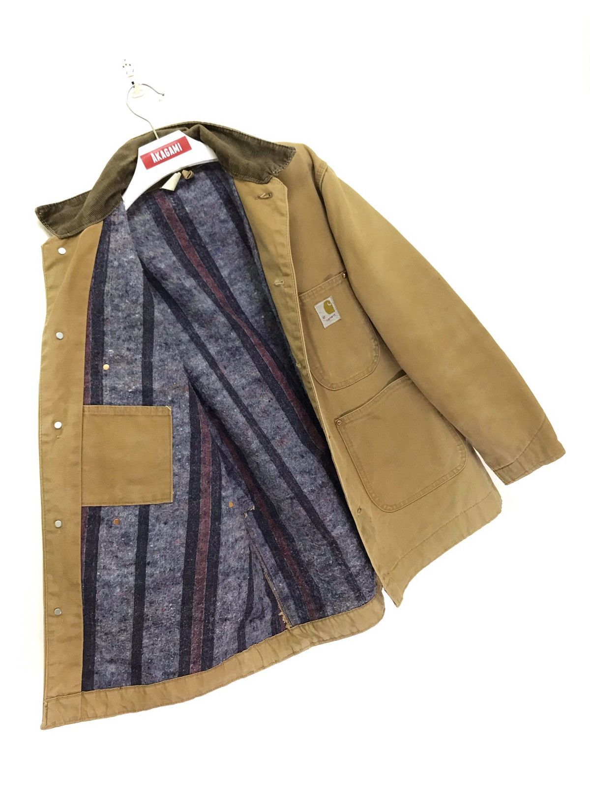 Carhartt ⚡Rare Vtg Carhartt Workwear Jacket Cotton Duck Blanket Size US L / EU 52-54 / 3 - 1 Thumbnail