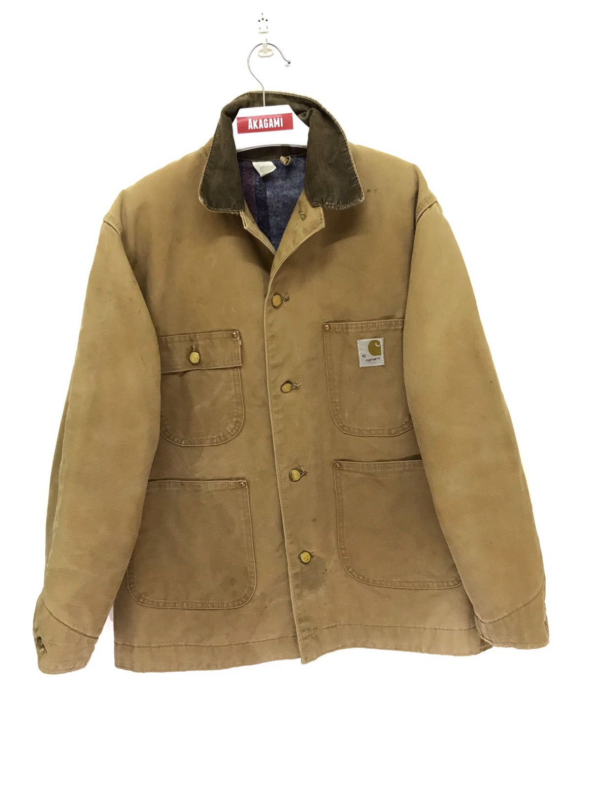 Carhartt ⚡Rare Vtg Carhartt Workwear Jacket Cotton Duck Blanket Size US L / EU 52-54 / 3 - 3 Thumbnail