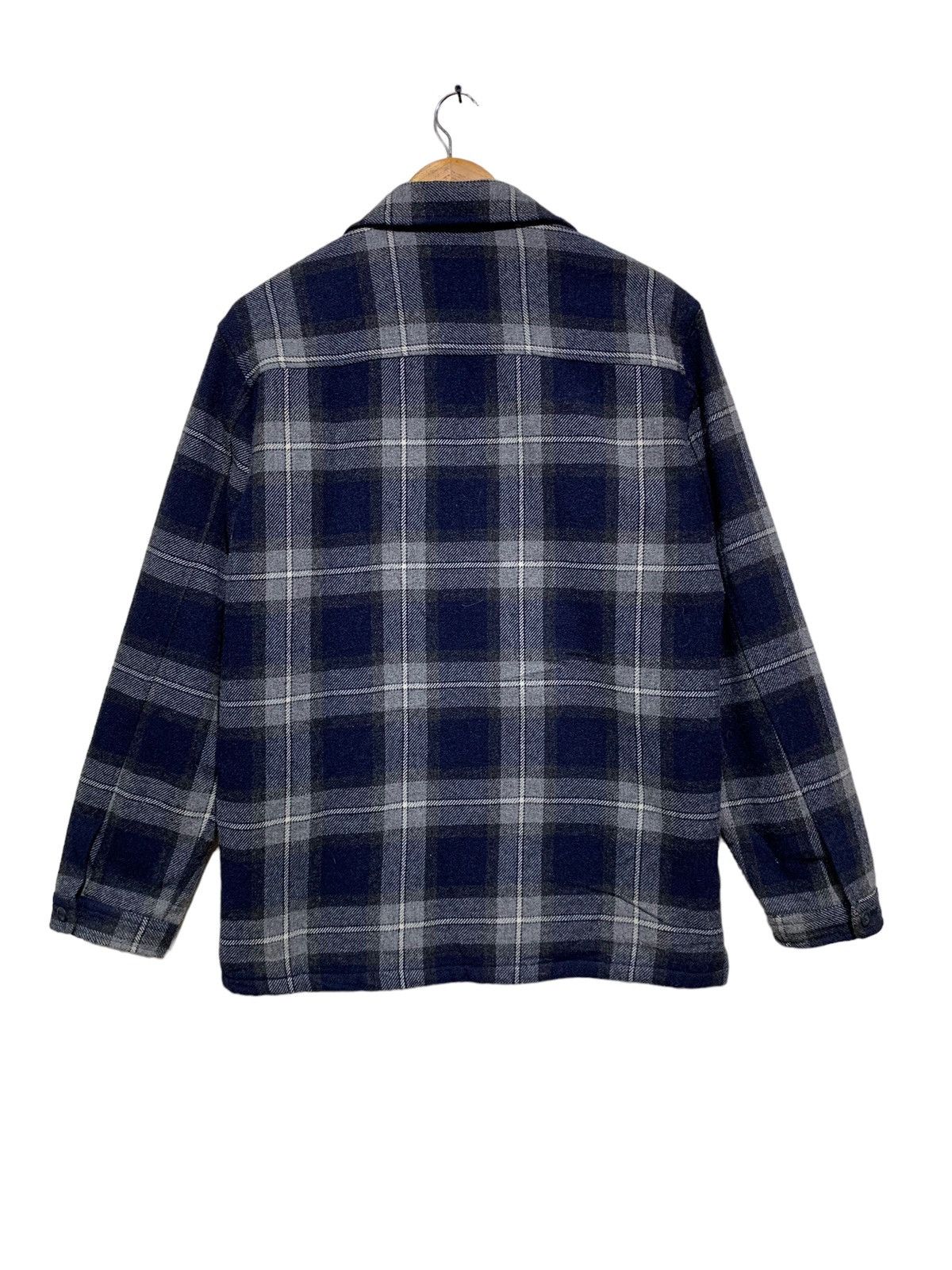 Marithe + Francois Girbaud 🔥M.F.GIRBAUD WOOL SHDOW PLAID TARTAN ZIPPER JACKET Size US L / EU 52-54 / 3 - 5 Thumbnail