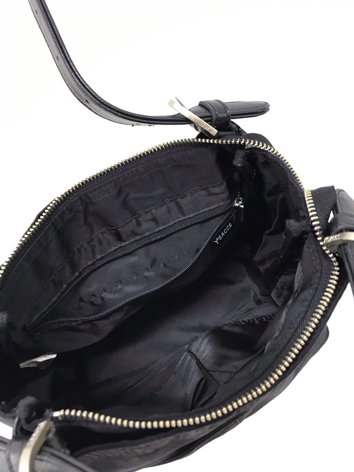 Yohji Yamamoto 💖 Y’saccs Yohji Yamamoto Handbag Nylon Leather Size ONE SIZE - 8 Thumbnail