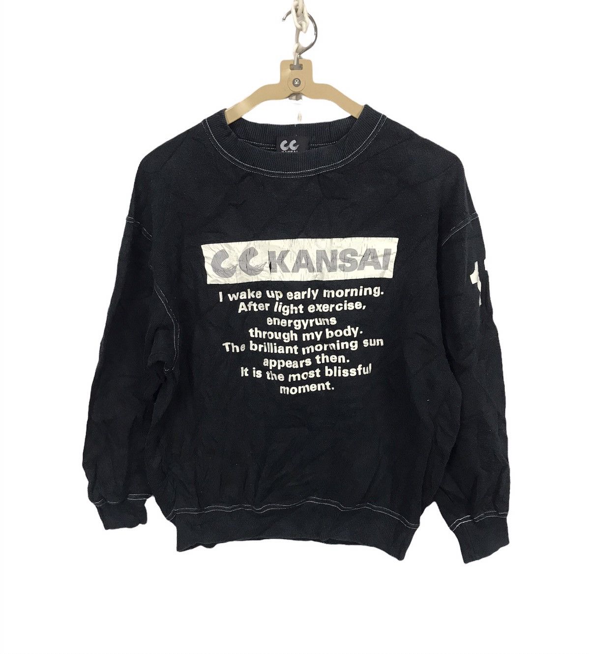 Japanese Brand × Kansai Yamamoto spellout sweatshirt by kansai Size US S / EU 44-46 / 1 - 1 Thumbnail
