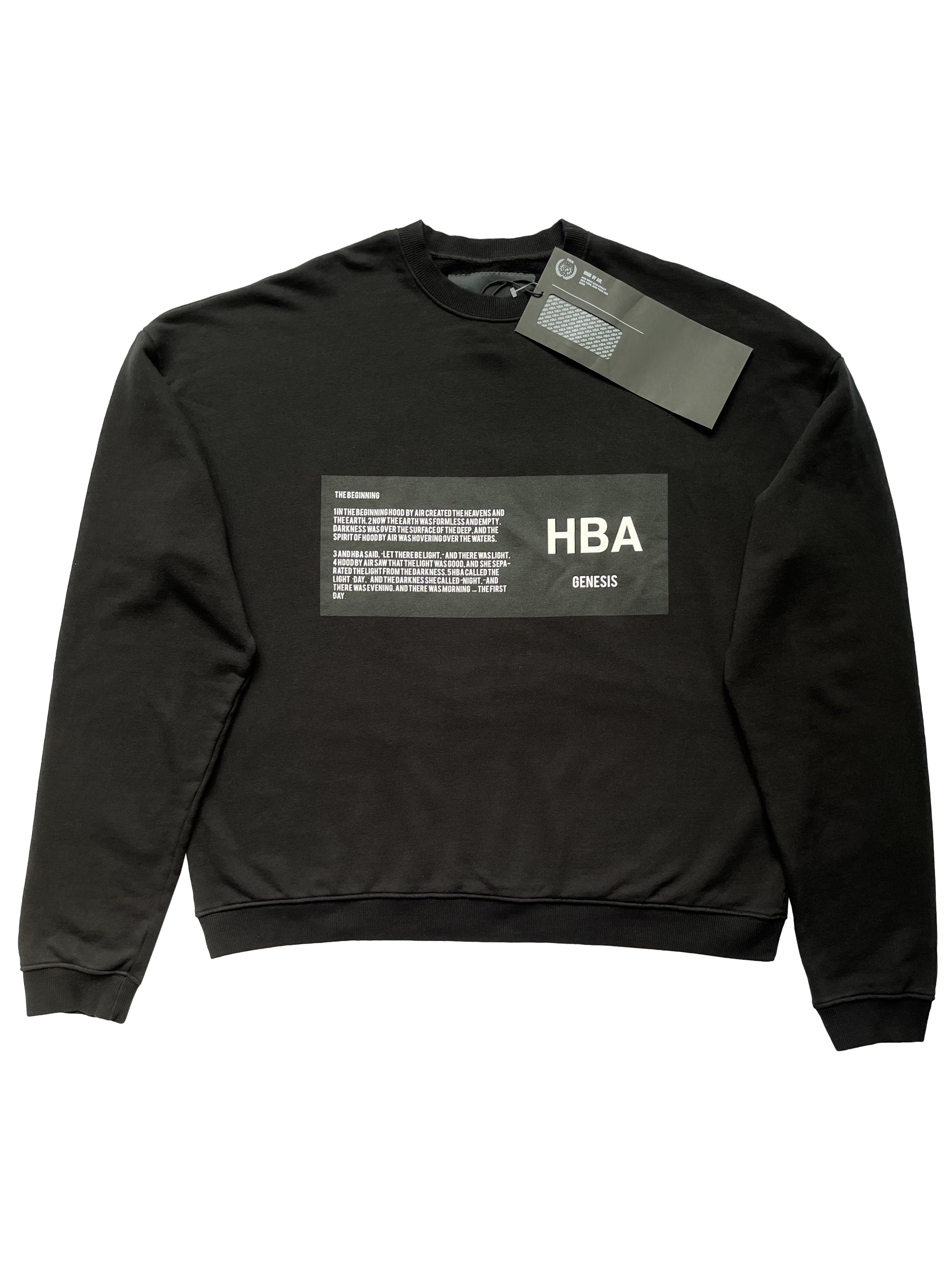 Hood By Air QUICK SALE Hood by Air Black Oversized Sweatshirt Grailed