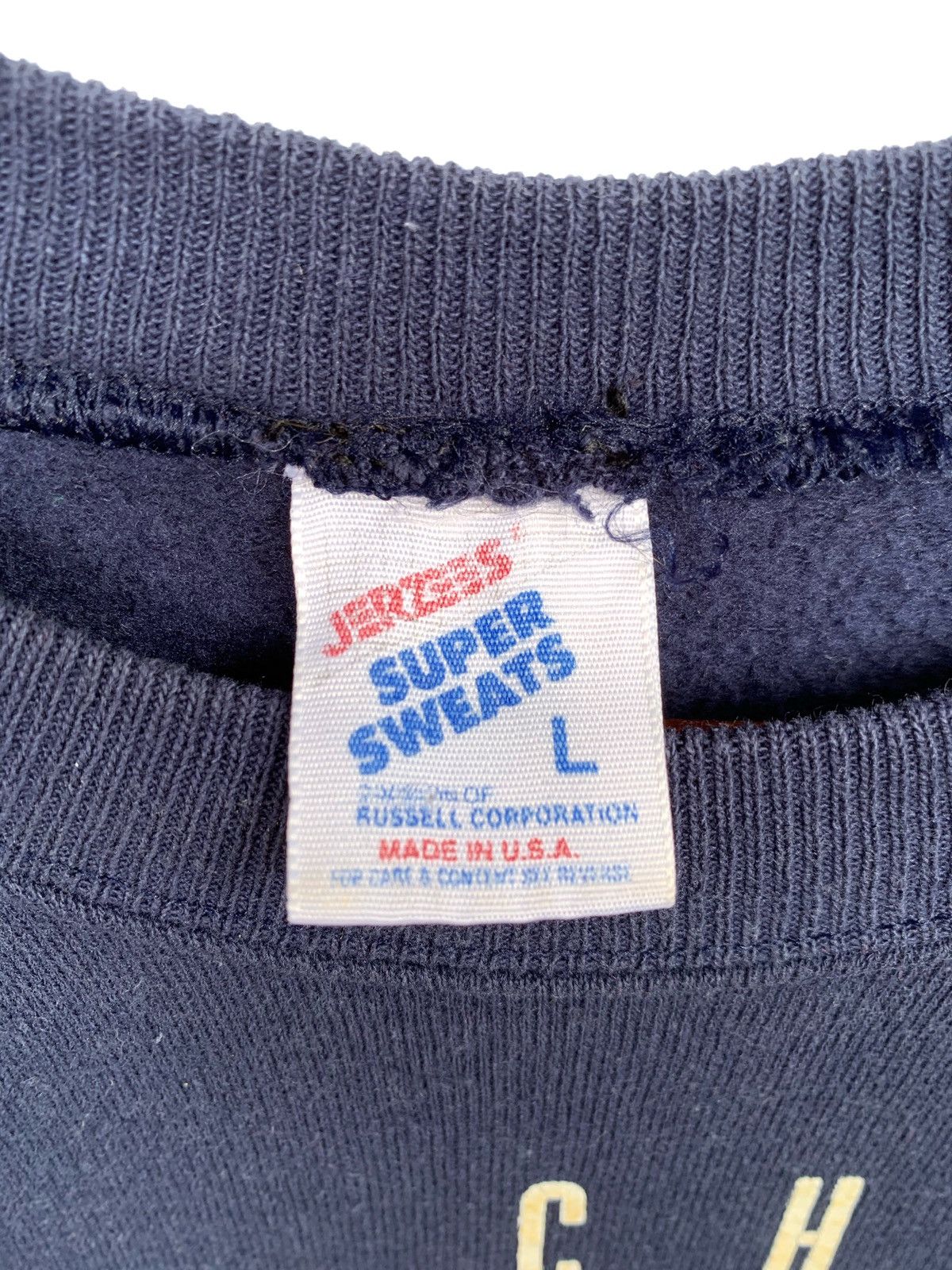 Jerzees Vintage 90s Chicago Bears Sweatshirt/Size L/Dark Blue Size US L / EU 52-54 / 3 - 4 Thumbnail