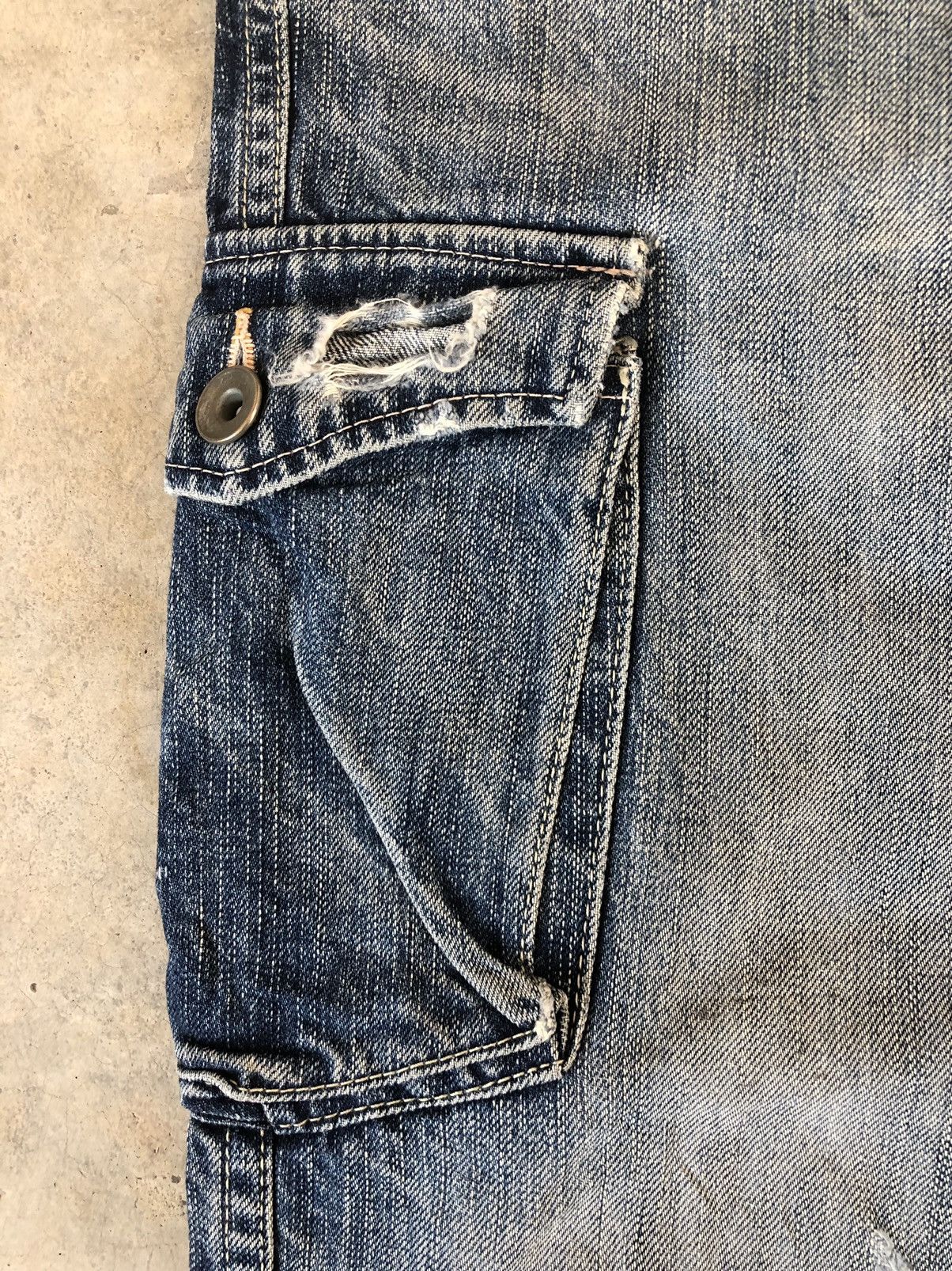 Johnbull vintage john bull broken distressed denim cargo pocket Size US 32 / EU 48 - 6 Thumbnail