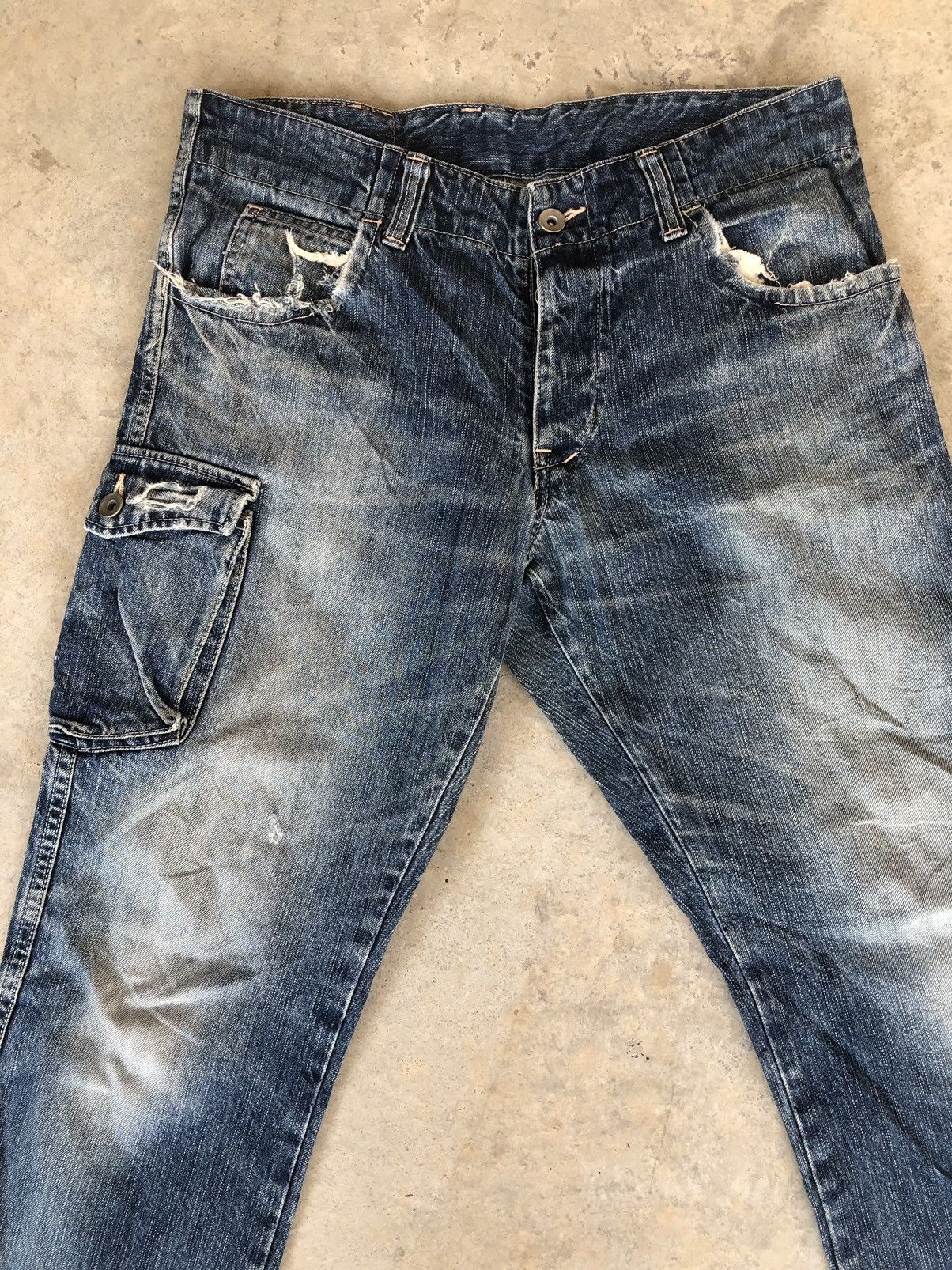 Johnbull vintage john bull broken distressed denim cargo pocket Size US 32 / EU 48 - 3 Thumbnail