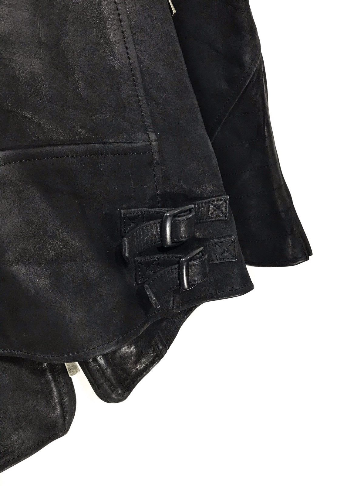 Japanese Brand Moon Age Devilment Nubuck Leather Slim Goth Assymetric 2🟦 Size US S / EU 44-46 / 1 - 13 Thumbnail