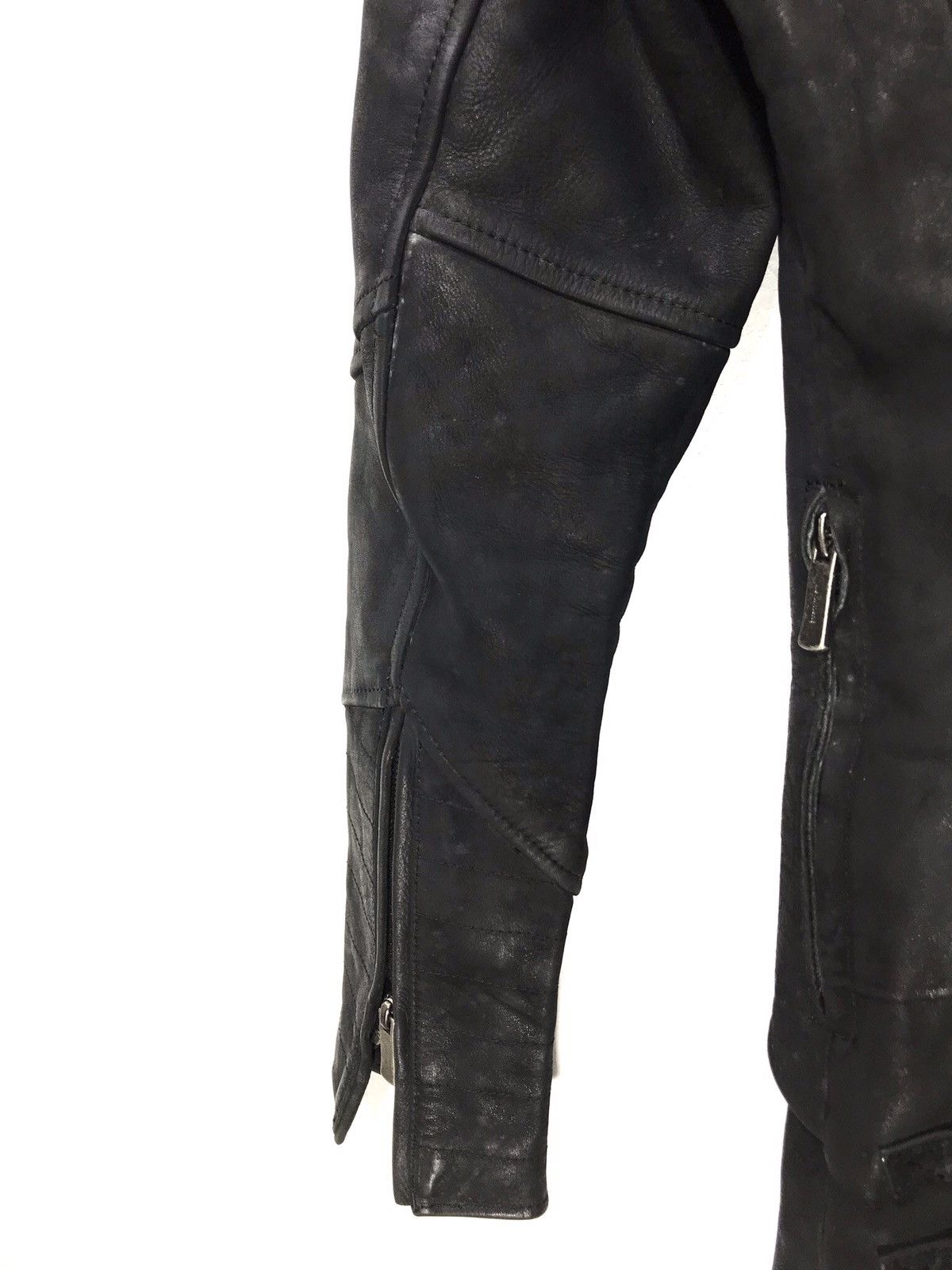 Japanese Brand Moon Age Devilment Nubuck Leather Slim Goth Assymetric 2🟦 Size US S / EU 44-46 / 1 - 10 Thumbnail