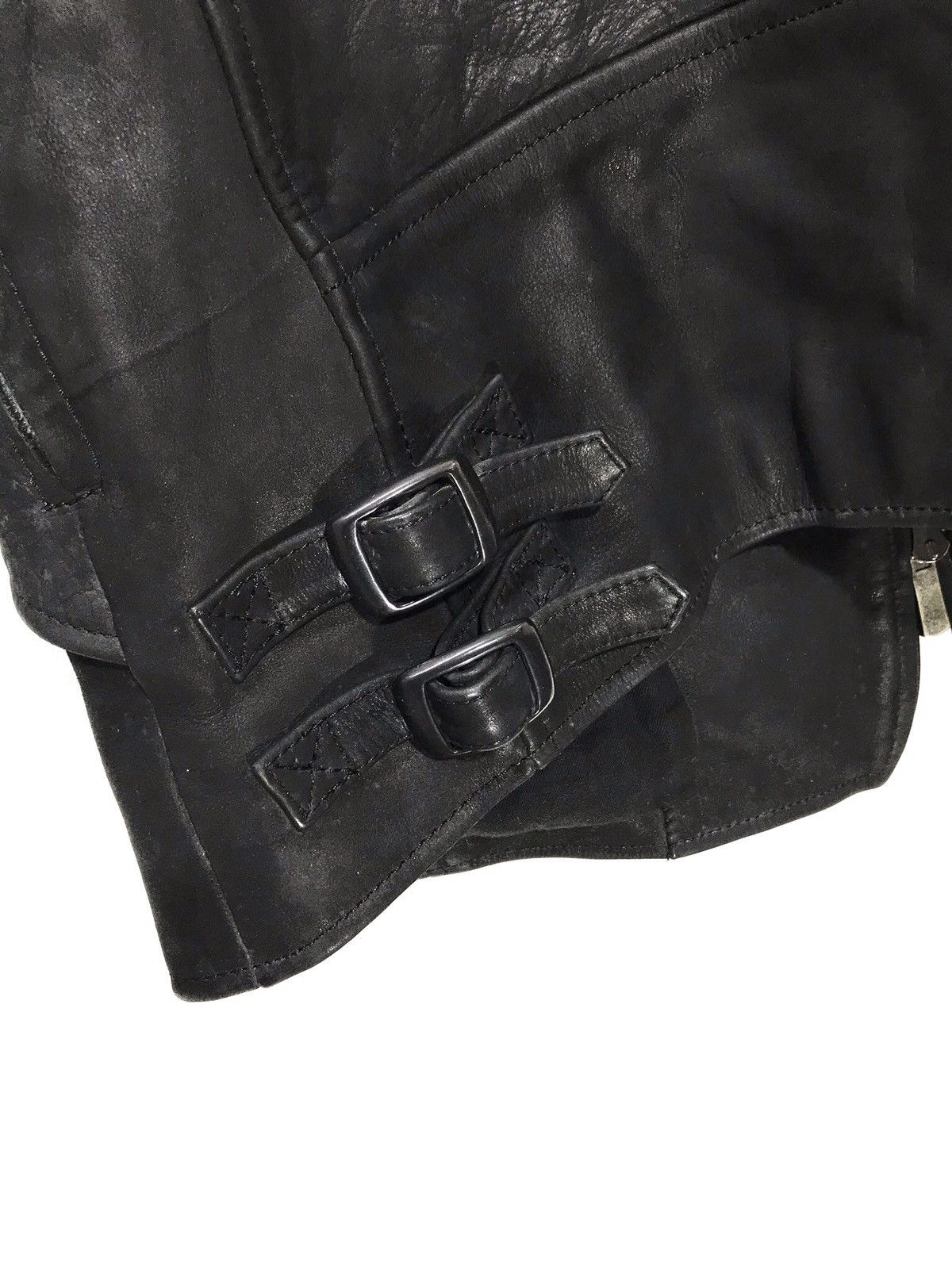 Japanese Brand Moon Age Devilment Nubuck Leather Slim Goth Assymetric 2🟦 Size US S / EU 44-46 / 1 - 12 Thumbnail