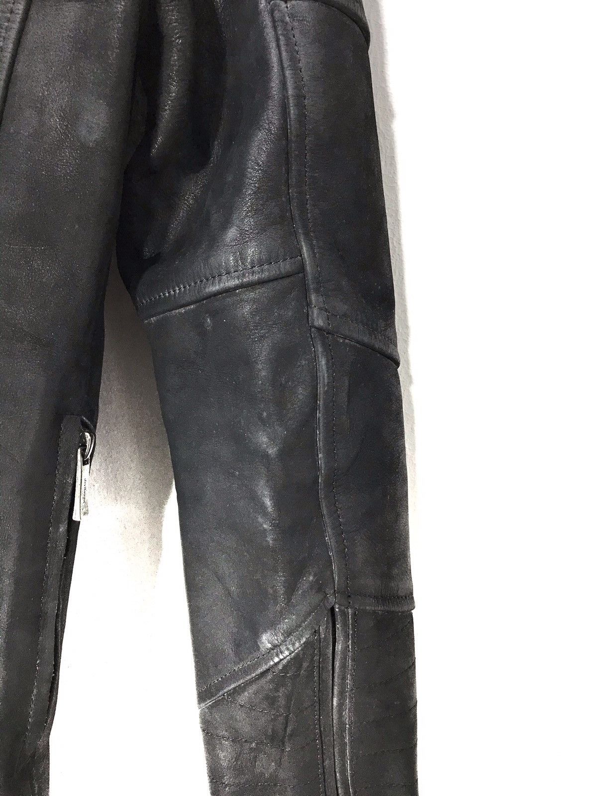 Japanese Brand Moon Age Devilment Nubuck Leather Slim Goth Assymetric 2🟦 Size US S / EU 44-46 / 1 - 11 Thumbnail