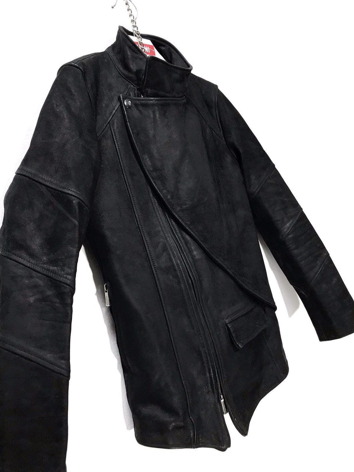 Japanese Brand Moon Age Devilment Nubuck Leather Slim Goth Assymetric 2🟦 Size US S / EU 44-46 / 1 - 2 Thumbnail