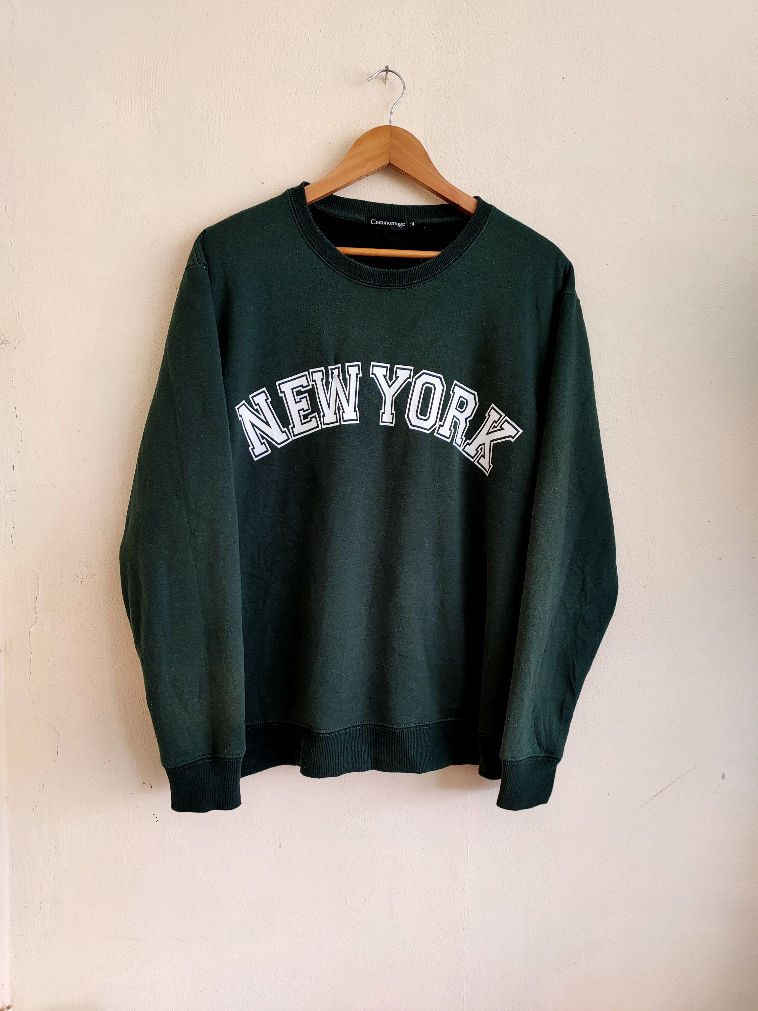 Japanese Brand Vintage New York Sweatshirt Pullover Size US XL / EU 56 / 4 - 1 Thumbnail