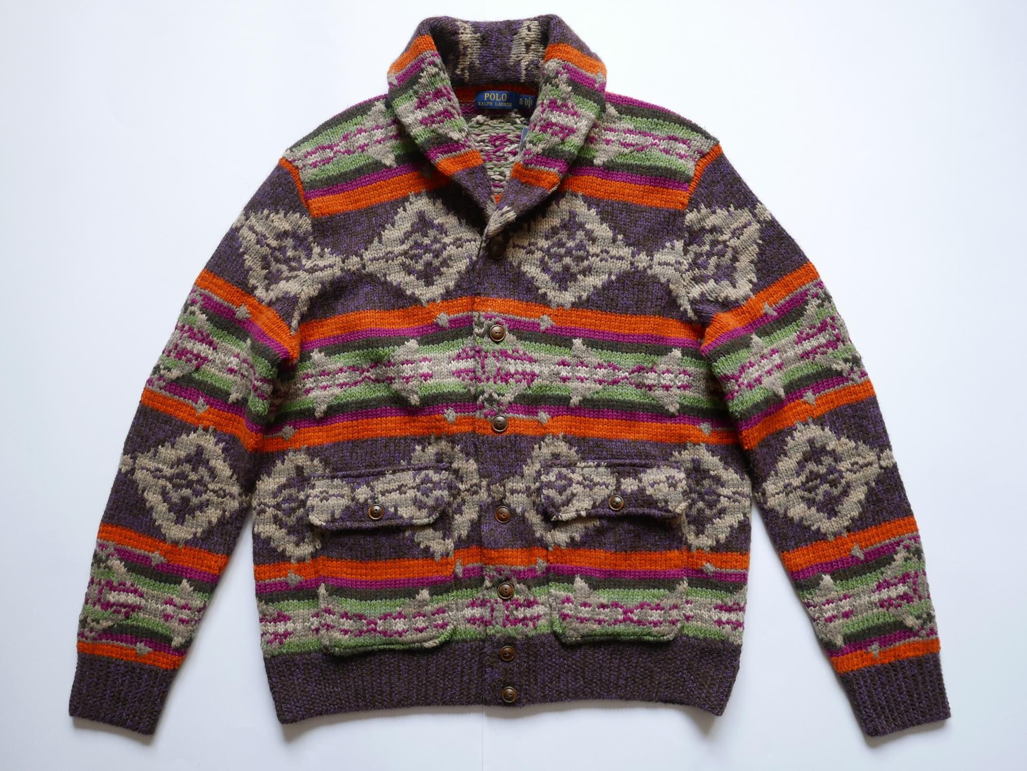 Polo Ralph Lauren Polo Ralph Lauren Cardigan Sweater Aztec Fair Isle NWT XXL Size US XXL / EU 58 / 5 - 1 Thumbnail
