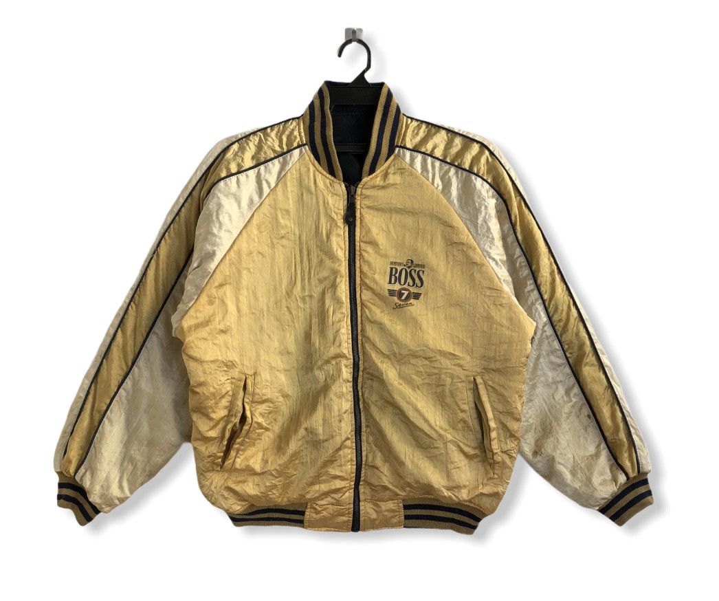 Japanese Brand × Vintage VINTAGE REVERSIBLE SUNTORY BOSS COFFEE BOMBER/MA-1 JACKET Size US M / EU 48-50 / 2 - 2 Thumbnail