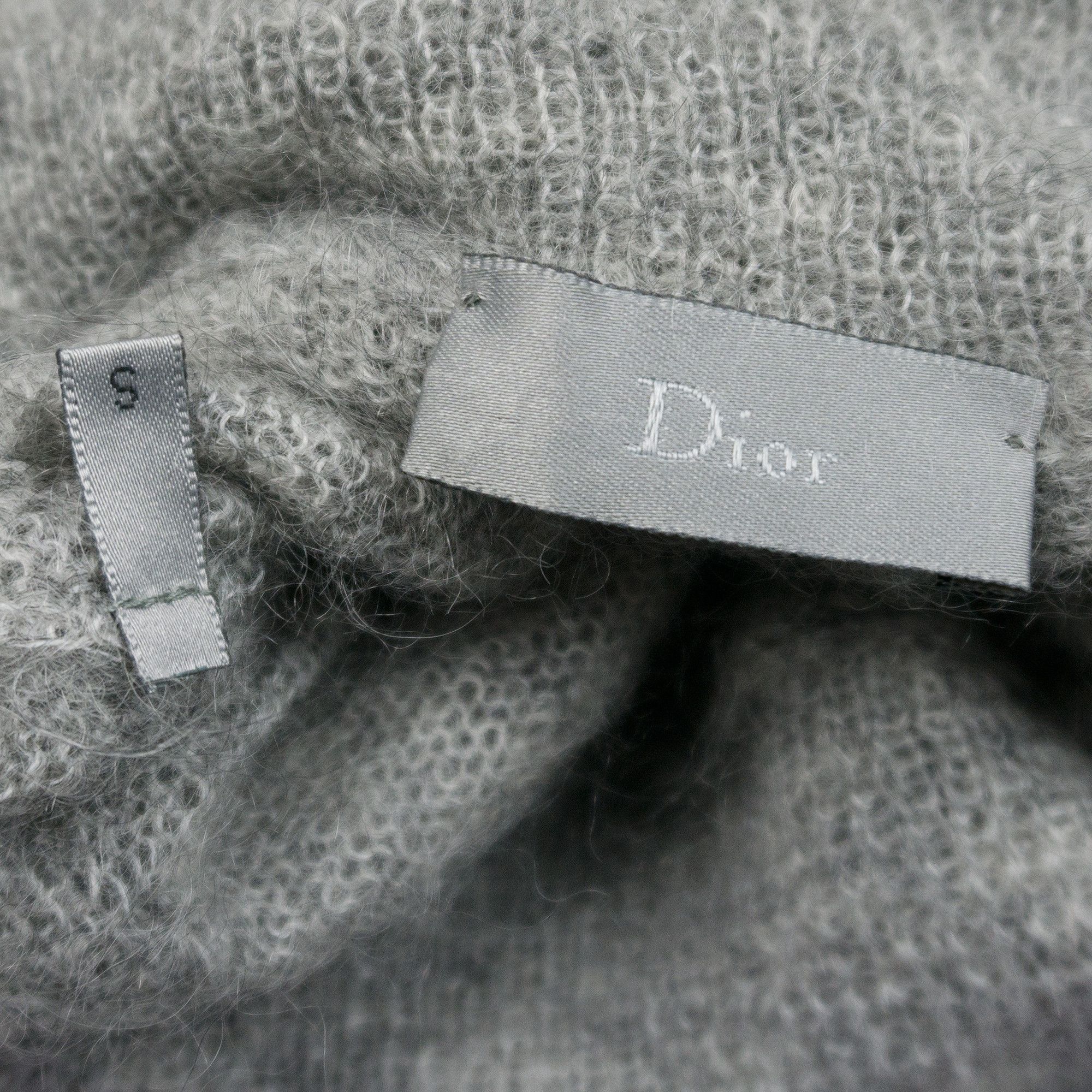 Dior × Hedi Slimane Dior Homme AW04 "VOTC" Mohair Turtleneck Size US S / EU 44-46 / 1 - 5 Thumbnail