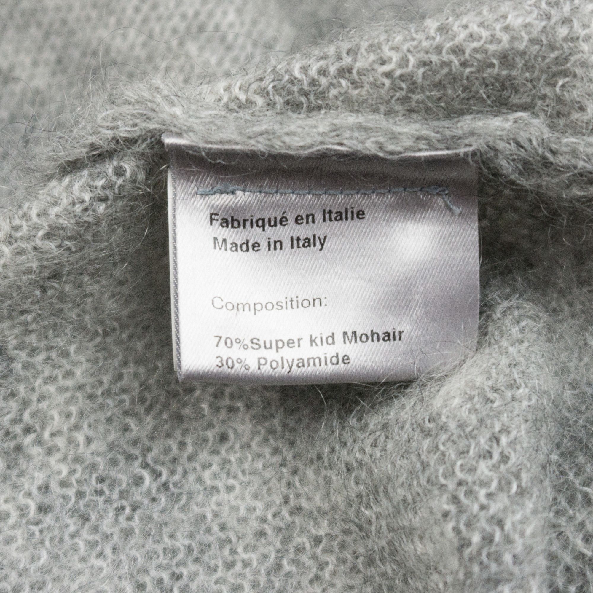 Dior × Hedi Slimane Dior Homme AW04 "VOTC" Mohair Turtleneck Size US S / EU 44-46 / 1 - 3 Thumbnail