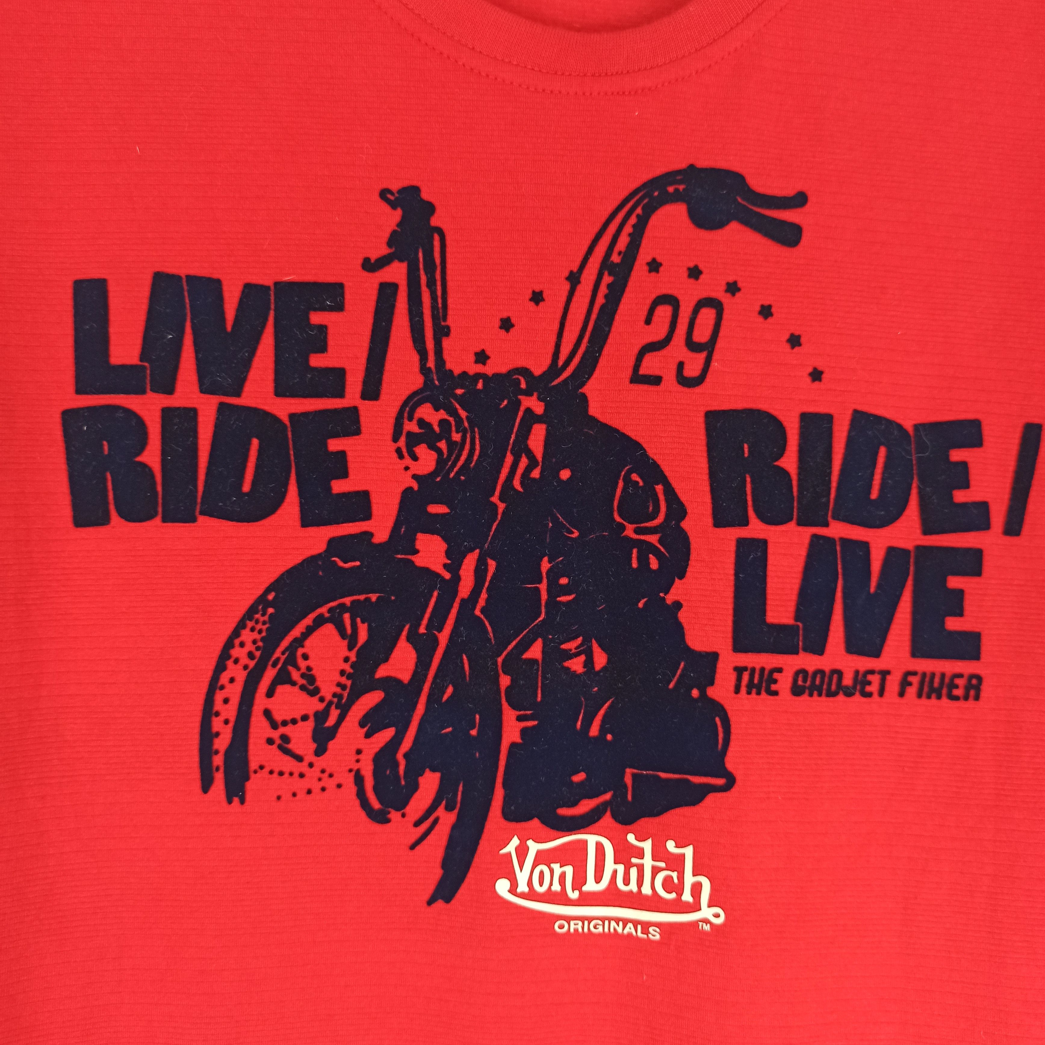 Von Dutch Rare Von Dutch Big Logo Tshirt Red Colour Size US L / EU 52-54 / 3 - 3 Thumbnail