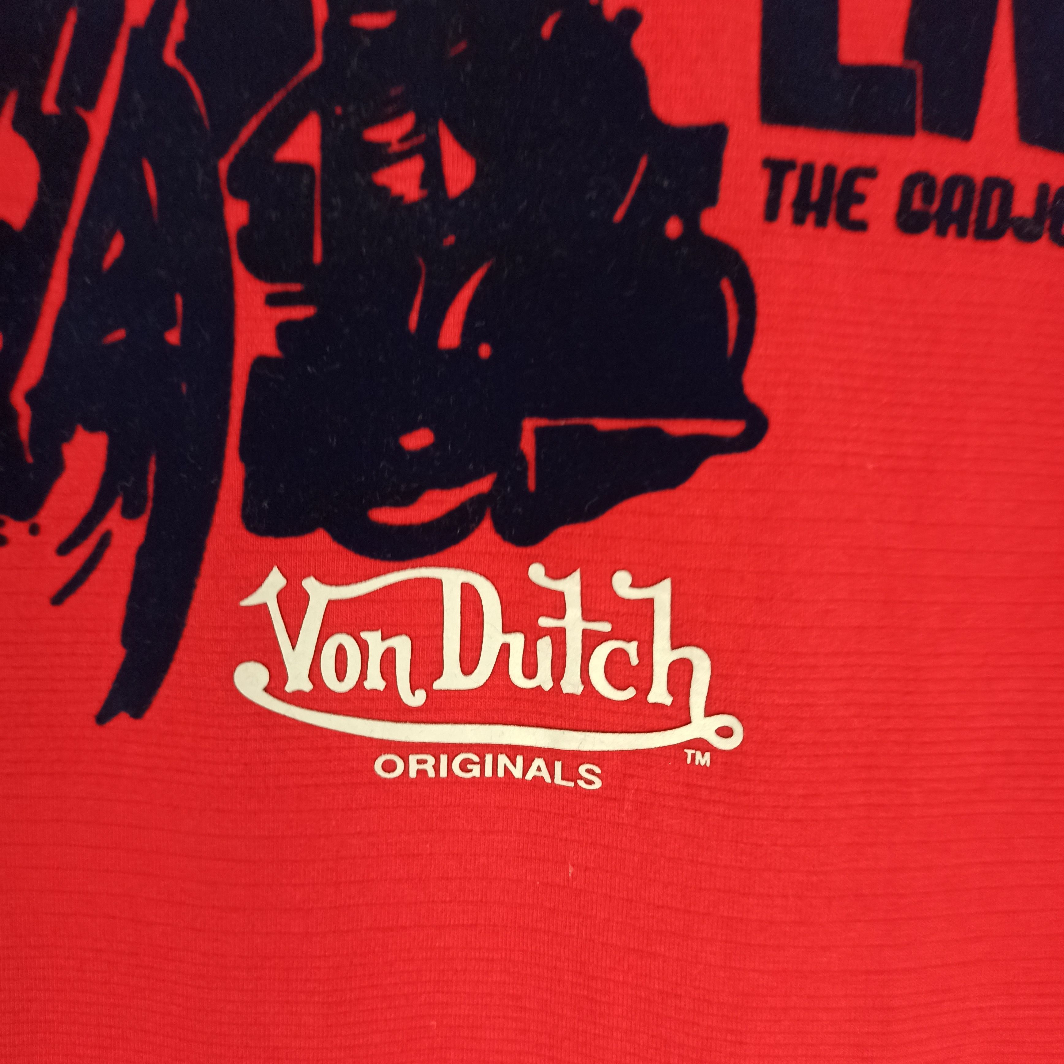 Von Dutch Rare Von Dutch Big Logo Tshirt Red Colour Size US L / EU 52-54 / 3 - 4 Thumbnail