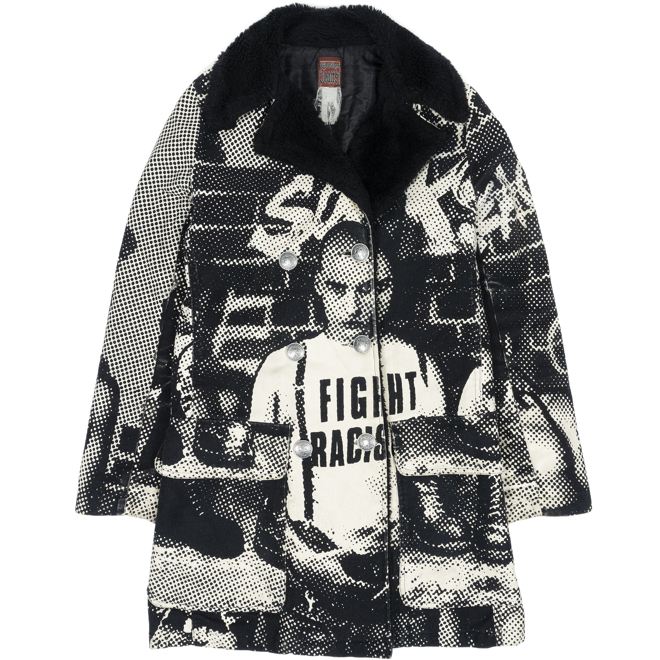 Jean Paul Gaultier Jean Paul Gaultier AW97 Fight Racism Coat Size US S / EU 44-46 / 1 - 1 Thumbnail
