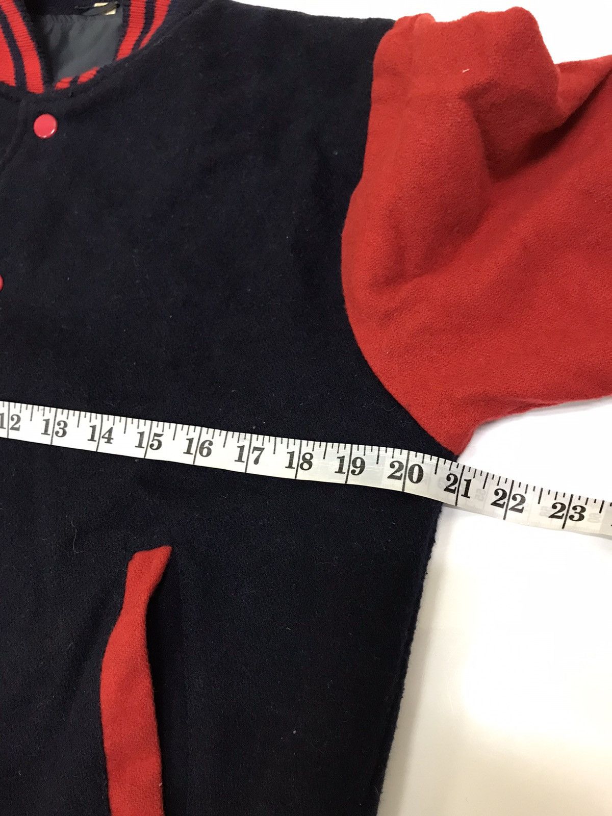 Japanese Brand Vintage 🔥 Simple Designed Wool Varsity Jacket Size US L / EU 52-54 / 3 - 15 Thumbnail
