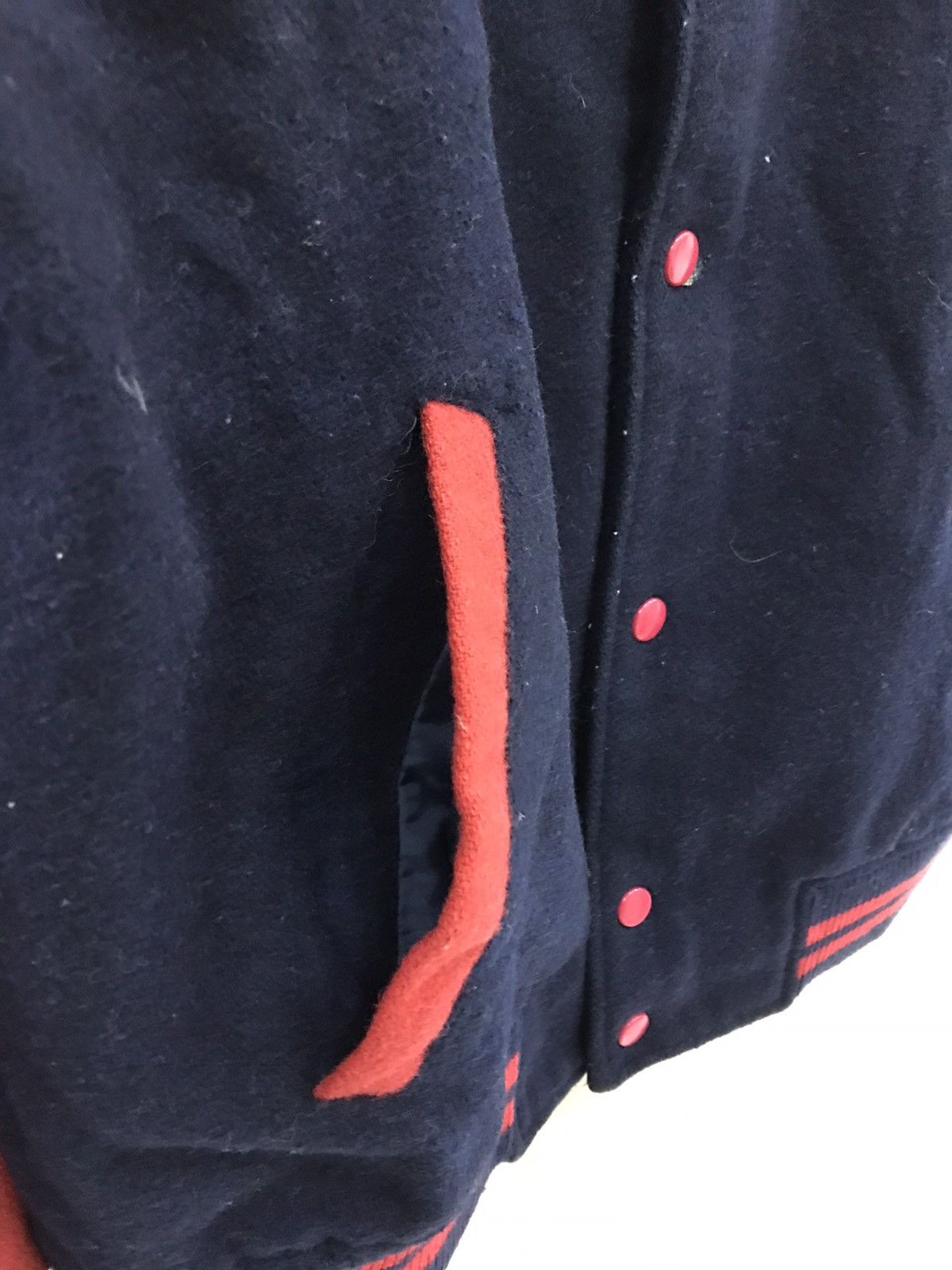 Japanese Brand Vintage 🔥 Simple Designed Wool Varsity Jacket Size US L / EU 52-54 / 3 - 10 Thumbnail