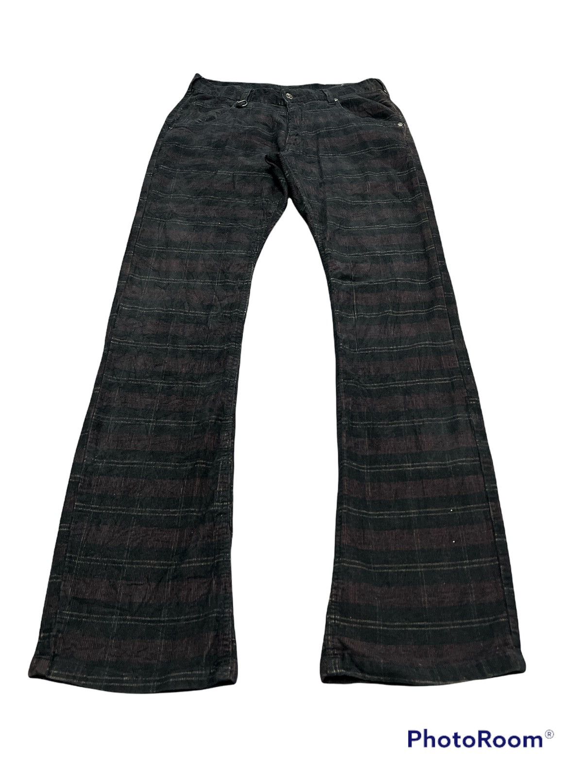 Japanese Brand × Seditionaries Checkered Corduroys Semantic Desing Pants Size US 29 - 4 Thumbnail