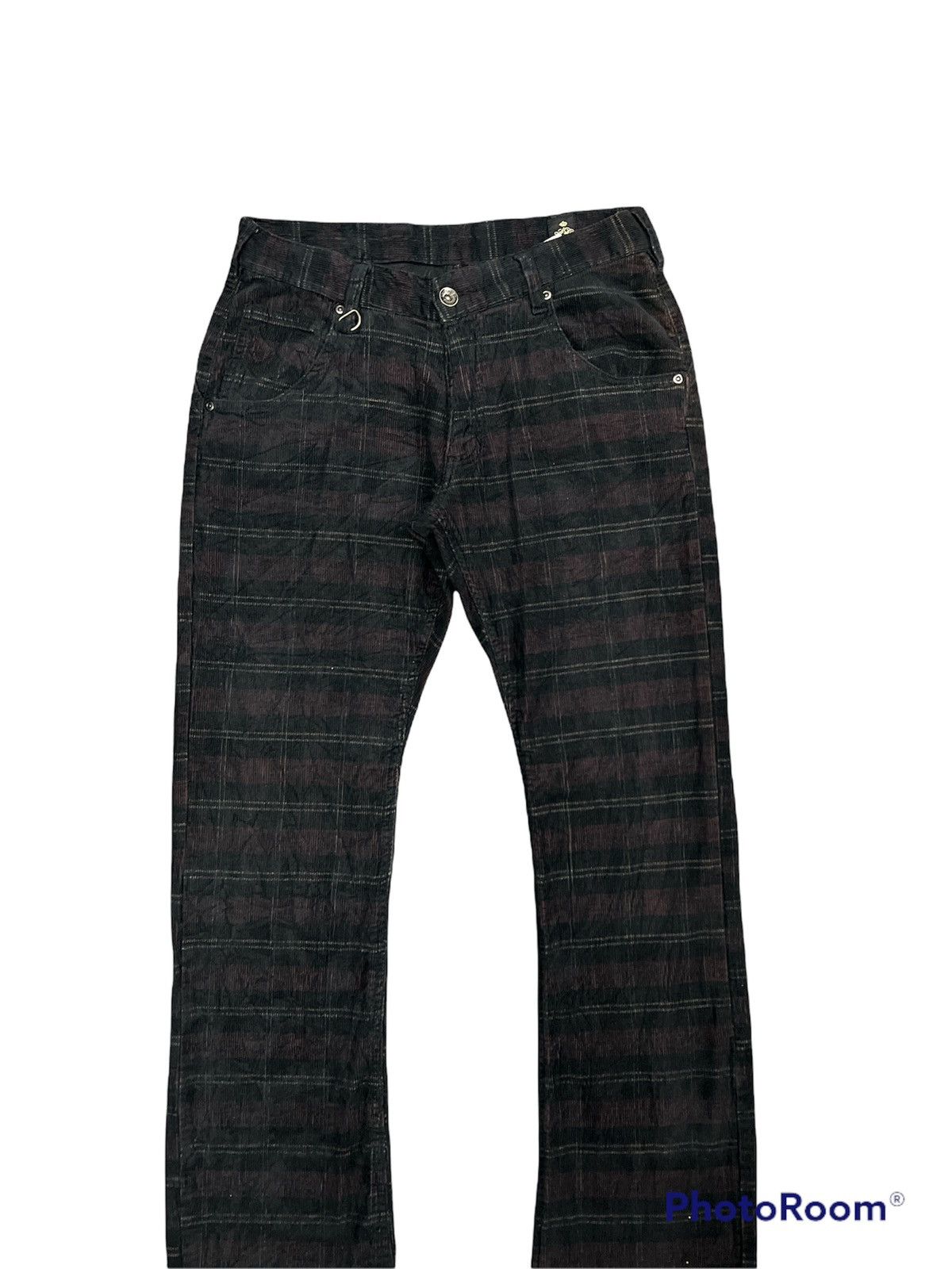 Japanese Brand × Seditionaries Checkered Corduroys Semantic Desing Pants Size US 29 - 2 Thumbnail