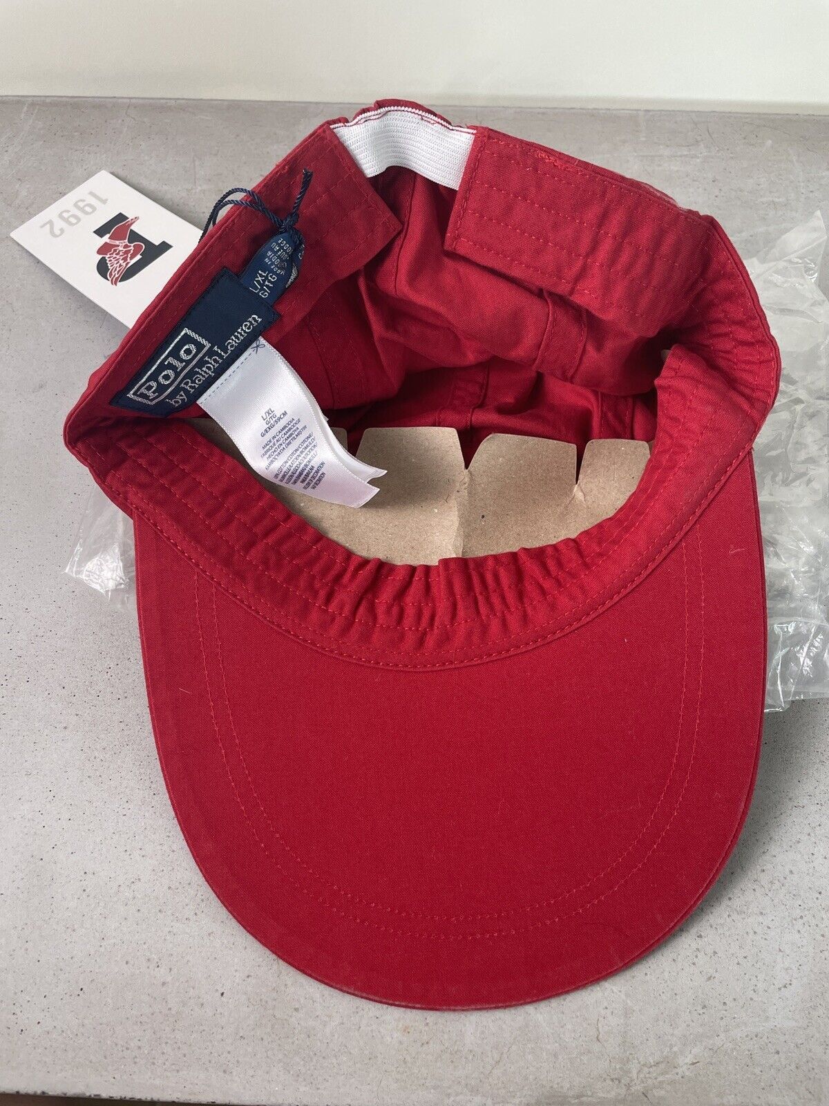 Polo Ralph Lauren Polo Ralph Lauren Stadium Long Bill Red 1992 P-Wing L/XL Size 38 - 5 Thumbnail