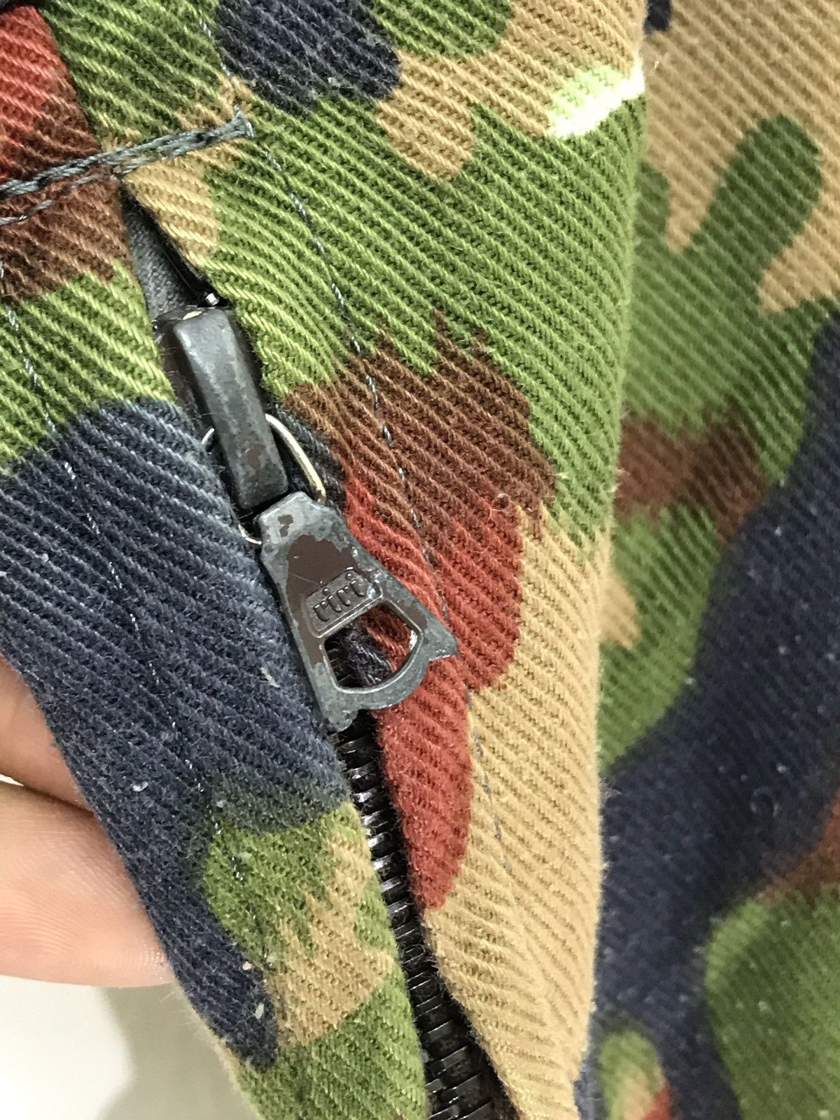 Vintage 🛩Vtg Swiss Army Overall Parachute Pant Alpine Camo Balloon Size US 37 - 14 Thumbnail