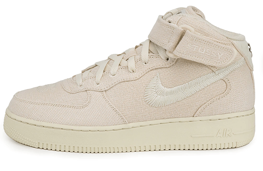 Nike × Stussy Stussy Nike Air Force 1 Mid Fossil Size 12 NEW DJ7840-003 Size US 12 / EU 45 - 8 Thumbnail