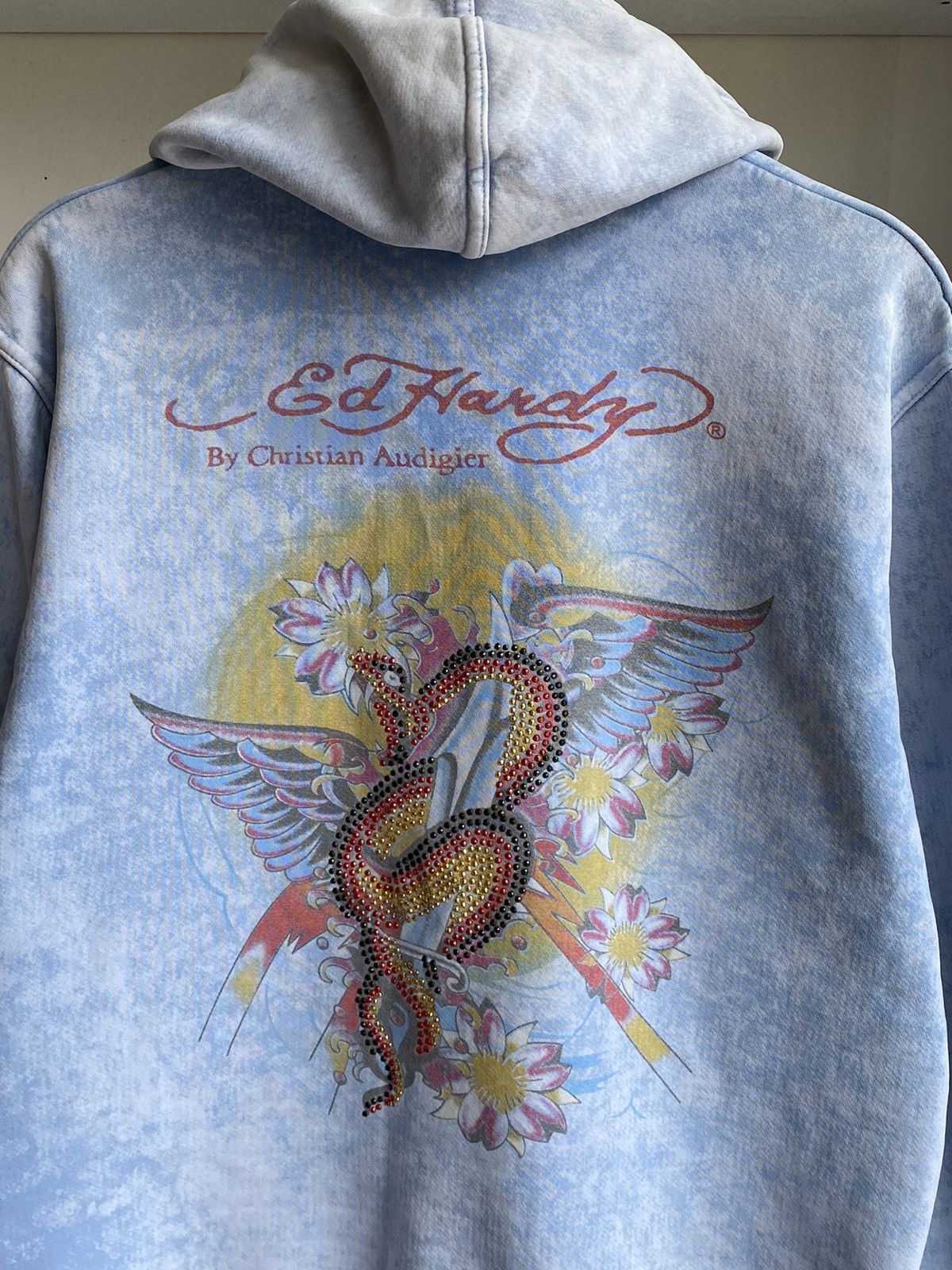Christian Audigier Vintage Ed Hardy by Christian Audigier Sky Zip Hoodie Size US M / EU 48-50 / 2 - 12 Thumbnail