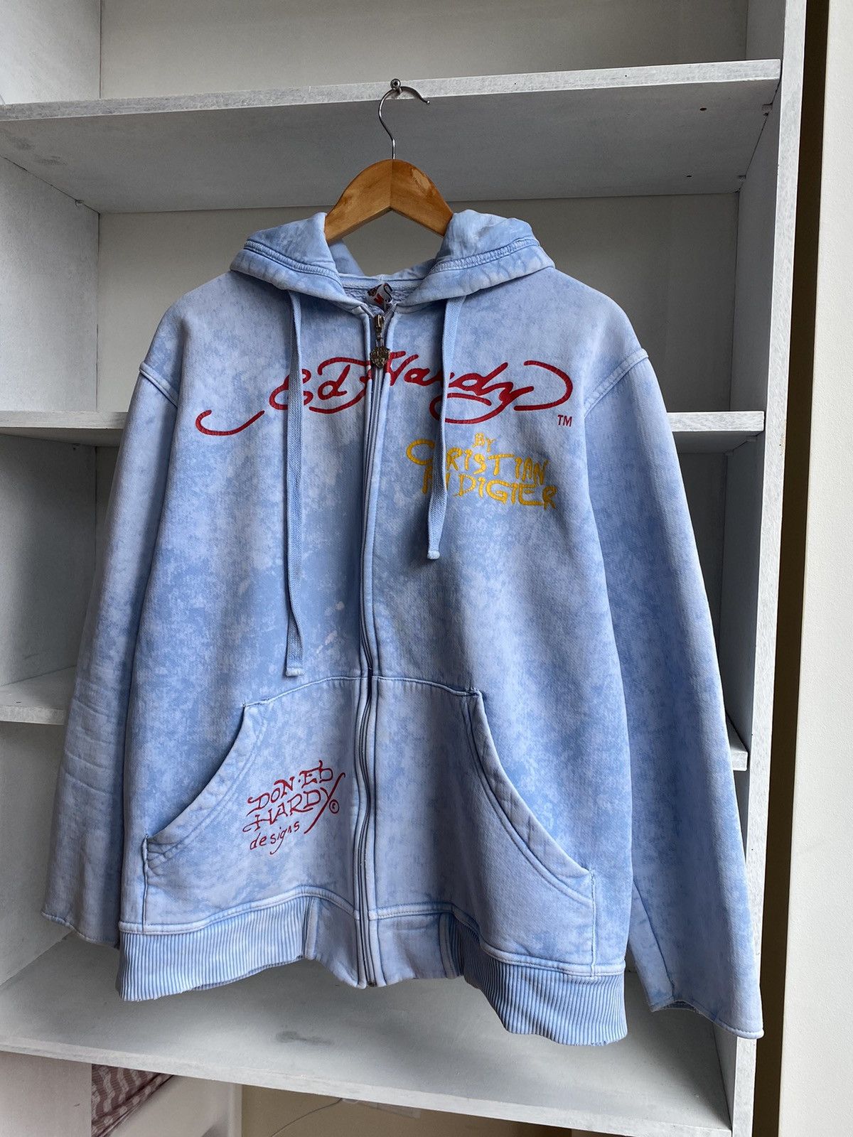 Christian Audigier Vintage Ed Hardy by Christian Audigier Sky Zip Hoodie Size US M / EU 48-50 / 2 - 4 Thumbnail