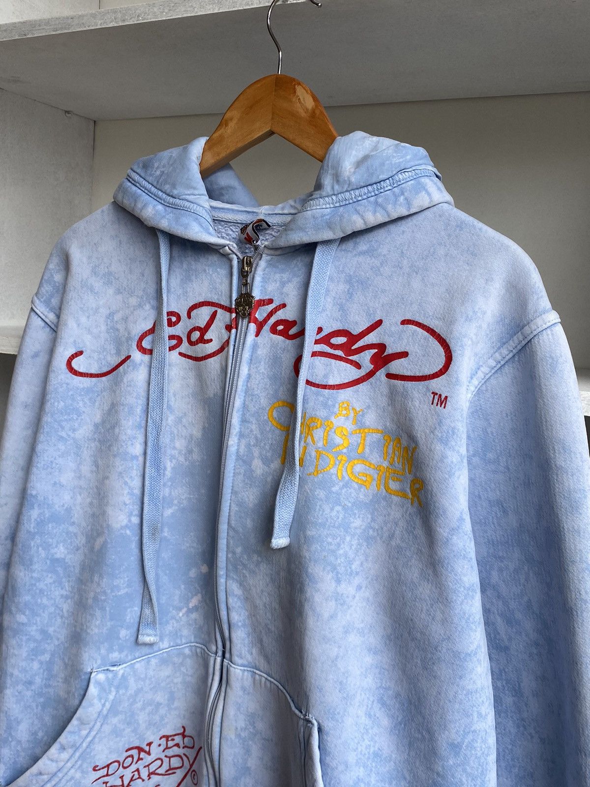 Christian Audigier Vintage Ed Hardy by Christian Audigier Sky Zip Hoodie Size US M / EU 48-50 / 2 - 6 Thumbnail