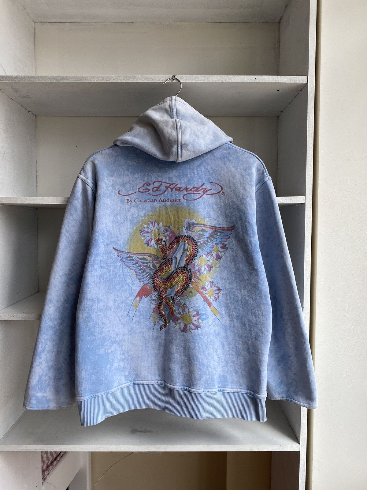 Christian Audigier Vintage Ed Hardy by Christian Audigier Sky Zip Hoodie Size US M / EU 48-50 / 2 - 10 Thumbnail