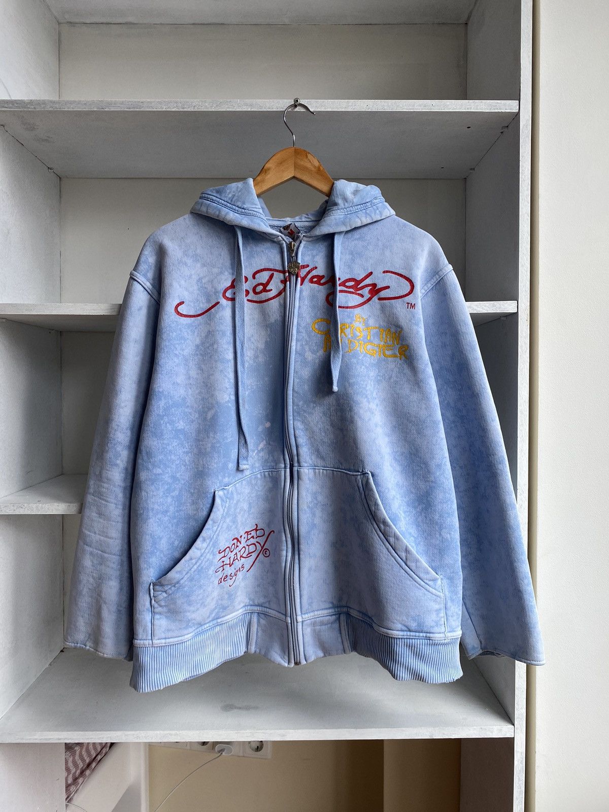 Christian Audigier Vintage Ed Hardy by Christian Audigier Sky Zip Hoodie Size US M / EU 48-50 / 2 - 1 Thumbnail