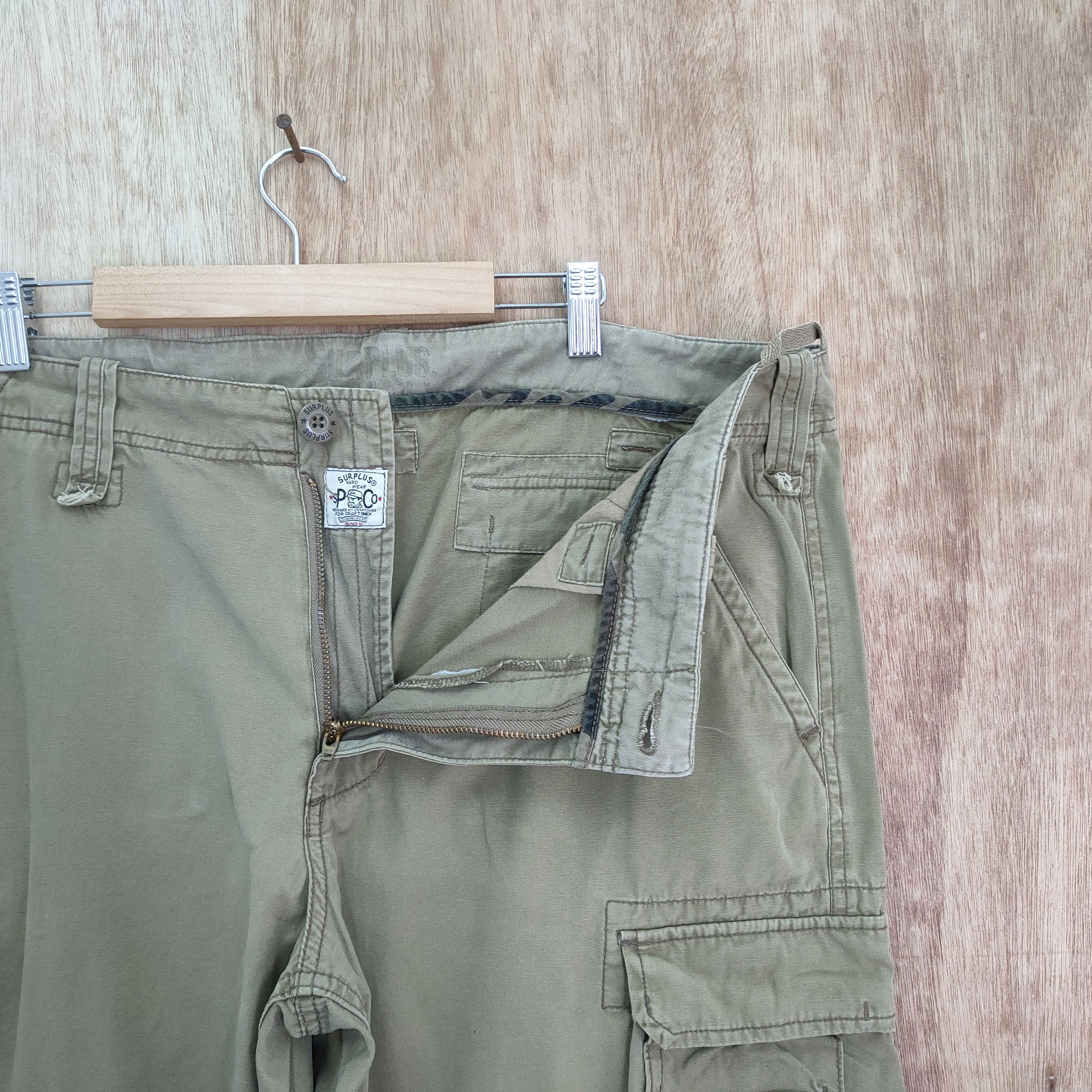Japanese Brand SURPLUS CARGO PANTS MULTIPOCKET TACTICAL Size US 36 / EU 52 - 10 Thumbnail