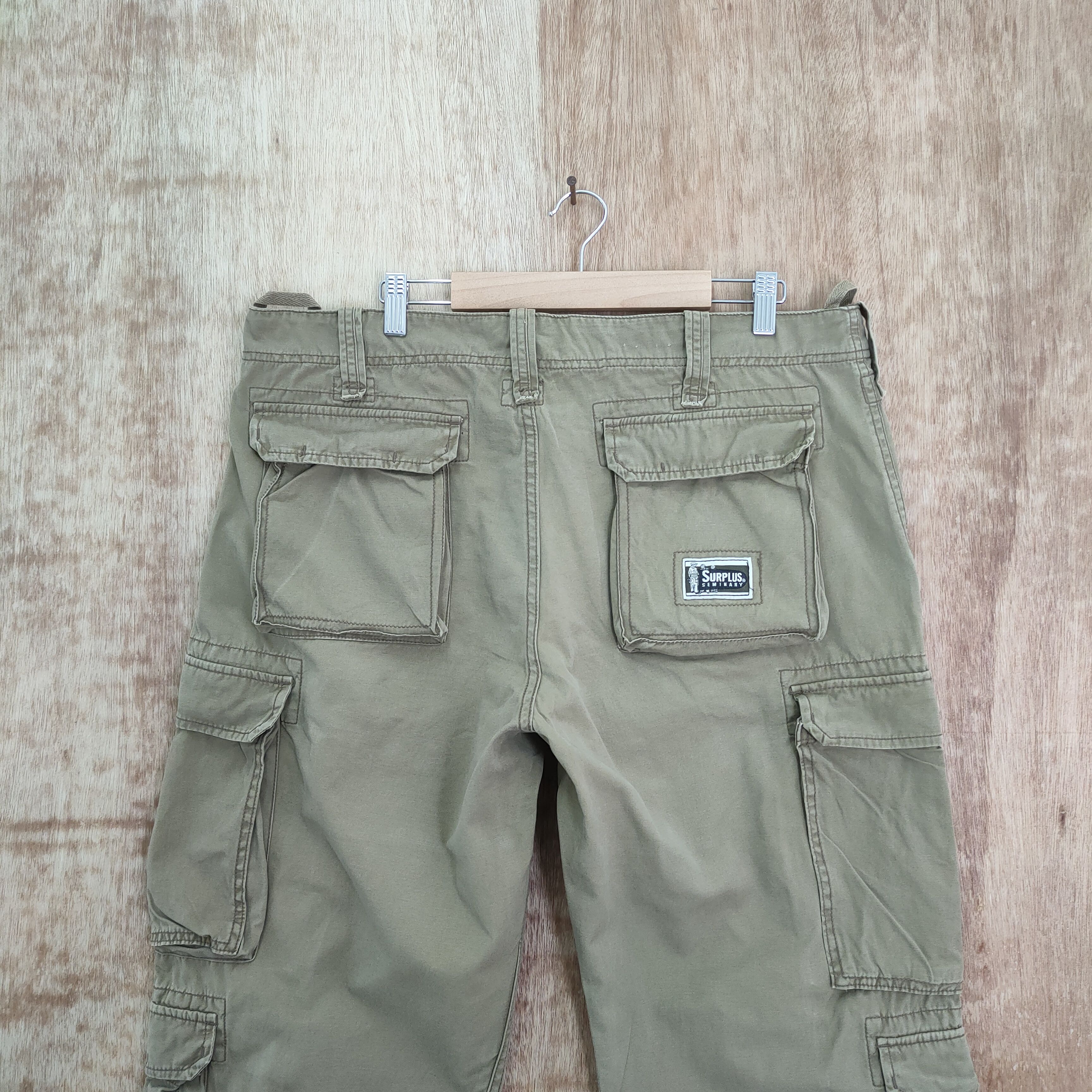 Japanese Brand SURPLUS CARGO PANTS MULTIPOCKET TACTICAL Size US 36 / EU 52 - 5 Thumbnail
