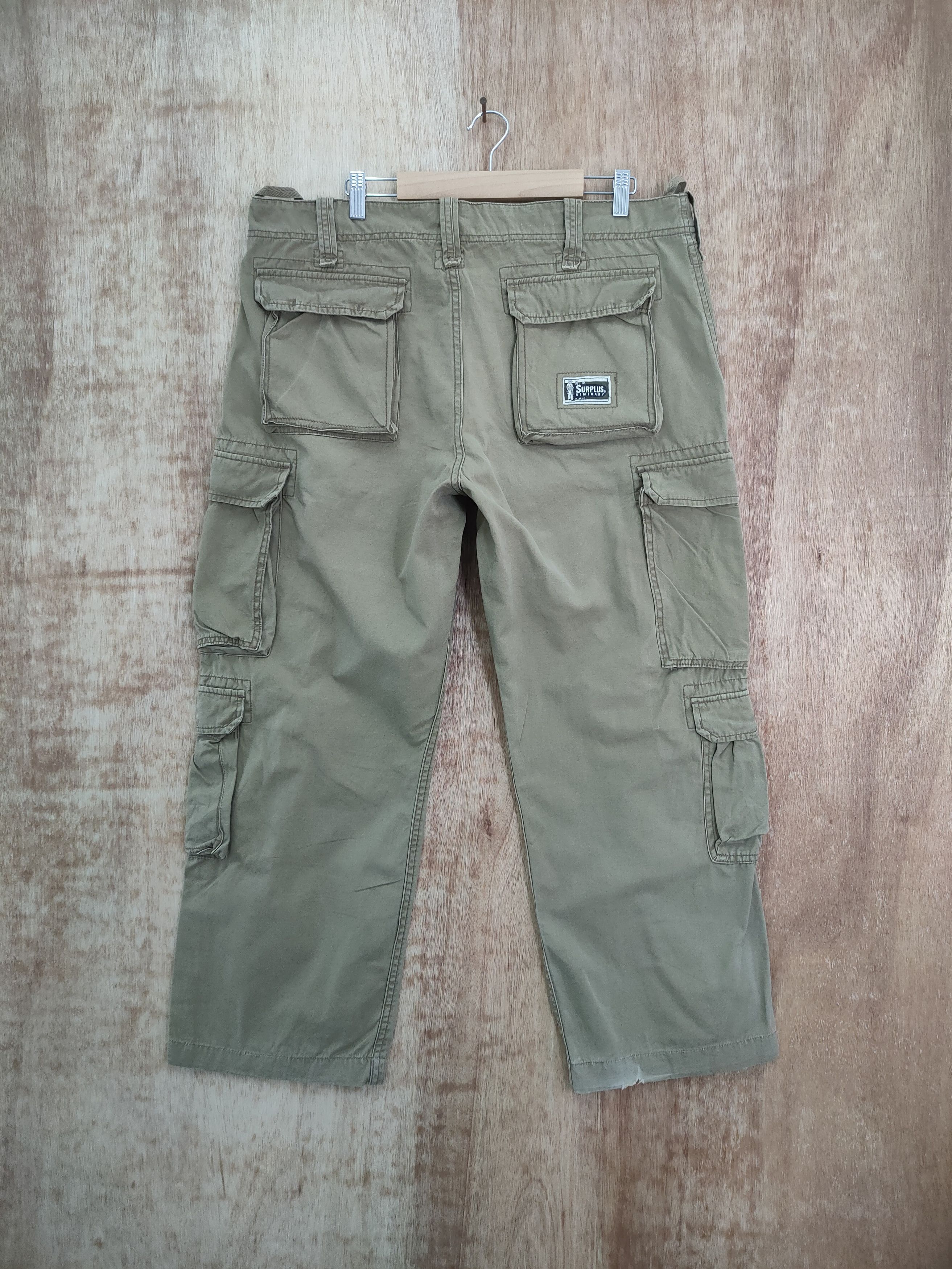 Japanese Brand SURPLUS CARGO PANTS MULTIPOCKET TACTICAL Size US 36 / EU 52 - 4 Thumbnail
