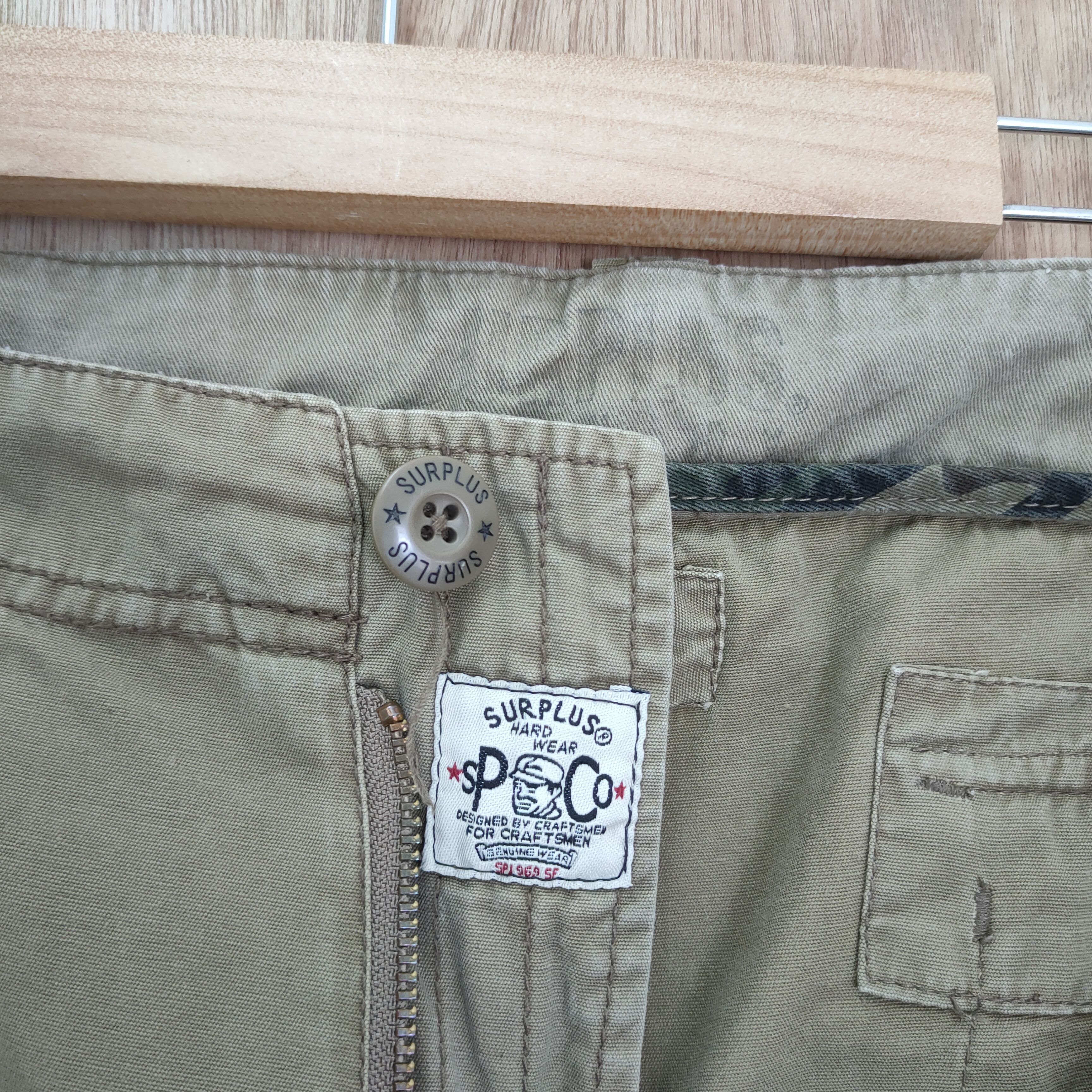 Japanese Brand SURPLUS CARGO PANTS MULTIPOCKET TACTICAL Size US 36 / EU 52 - 11 Thumbnail