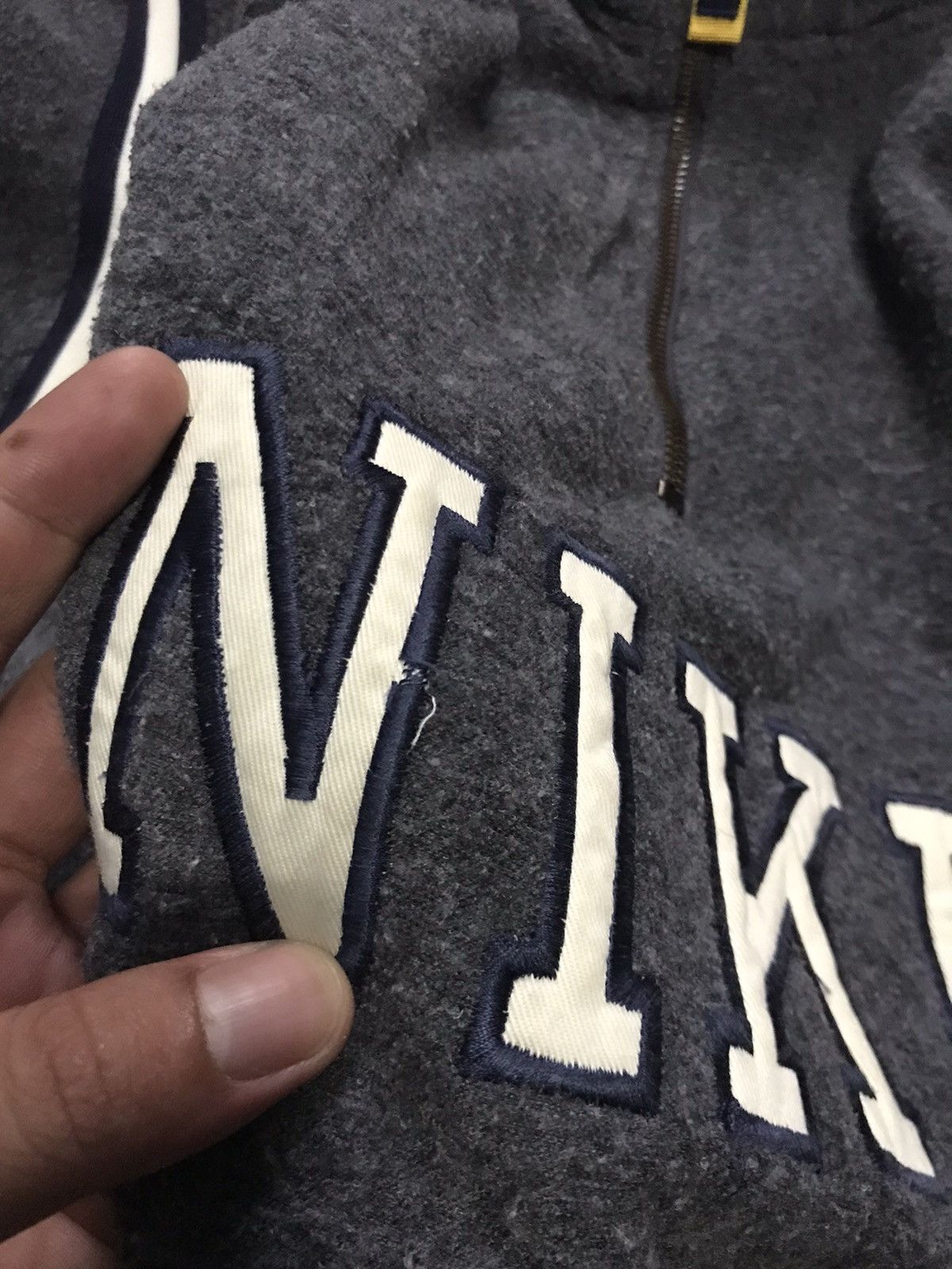 Nike × Vintage Vintage Nike Half Zipper Fleece Jacket Size US L / EU 52-54 / 3 - 6 Thumbnail