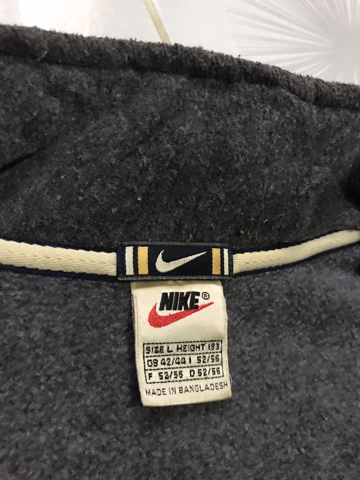 Nike × Vintage Vintage Nike Half Zipper Fleece Jacket Size US L / EU 52-54 / 3 - 10 Thumbnail