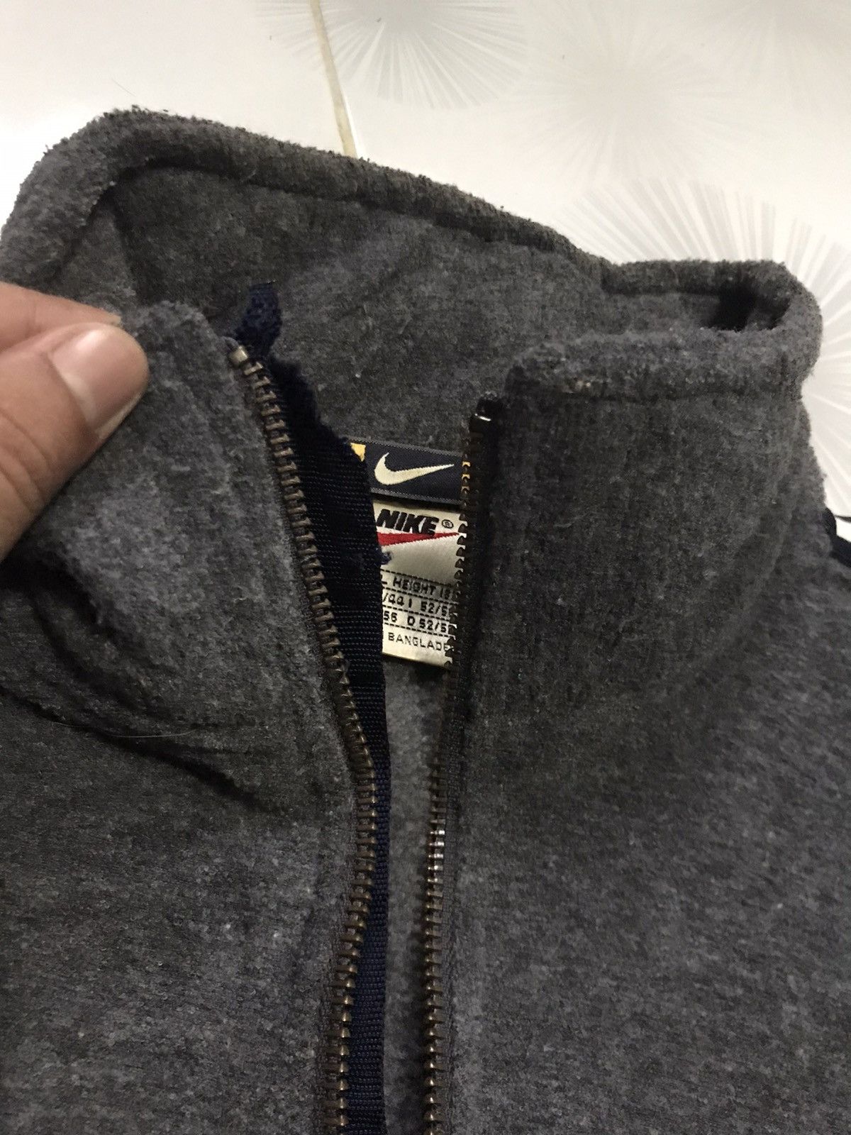 Nike × Vintage Vintage Nike Half Zipper Fleece Jacket Size US L / EU 52-54 / 3 - 14 Thumbnail