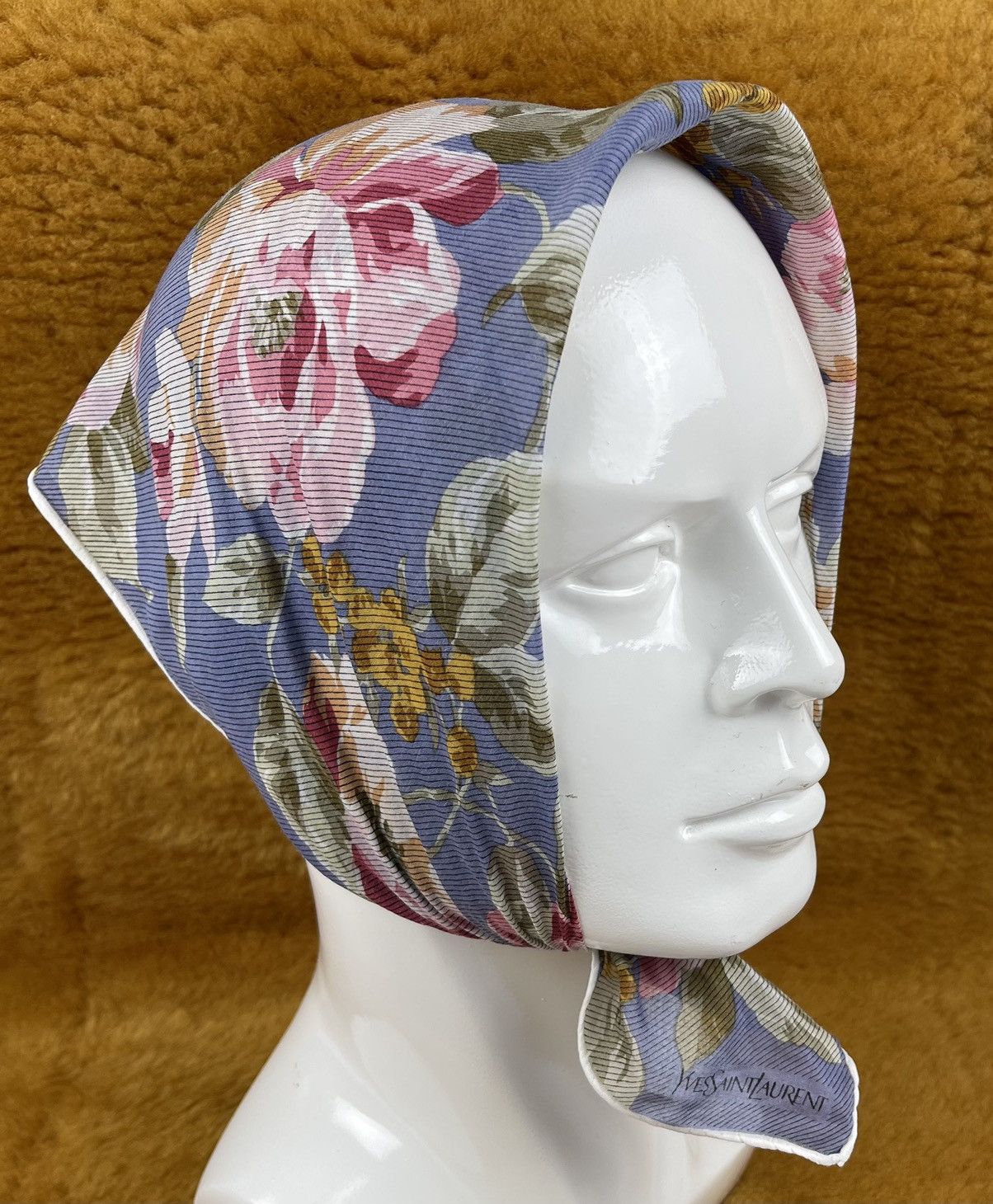 Vintage × Yves Saint Laurent YSL bandana handkerchief neckerchief scarf turban HC0036 Size ONE SIZE - 1 Thumbnail