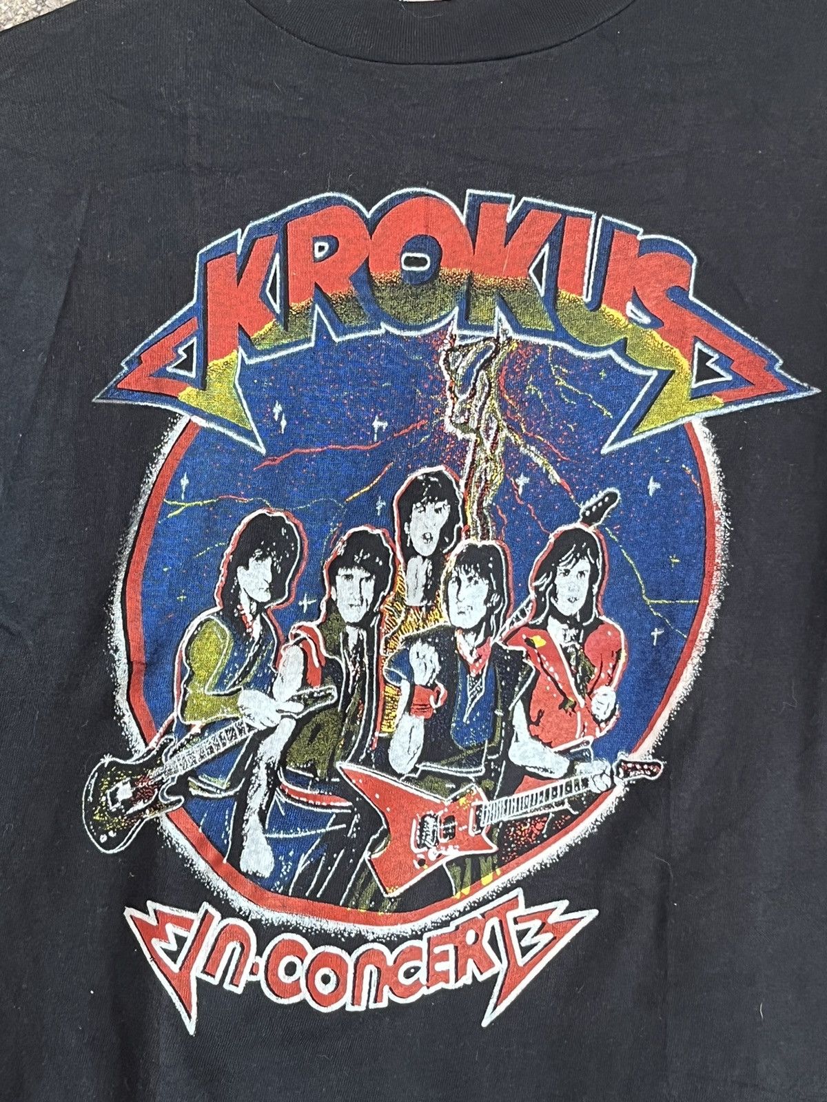 Band Tees × Vintage Krokus ft65 Size US M / EU 48-50 / 2 - 2 Thumbnail