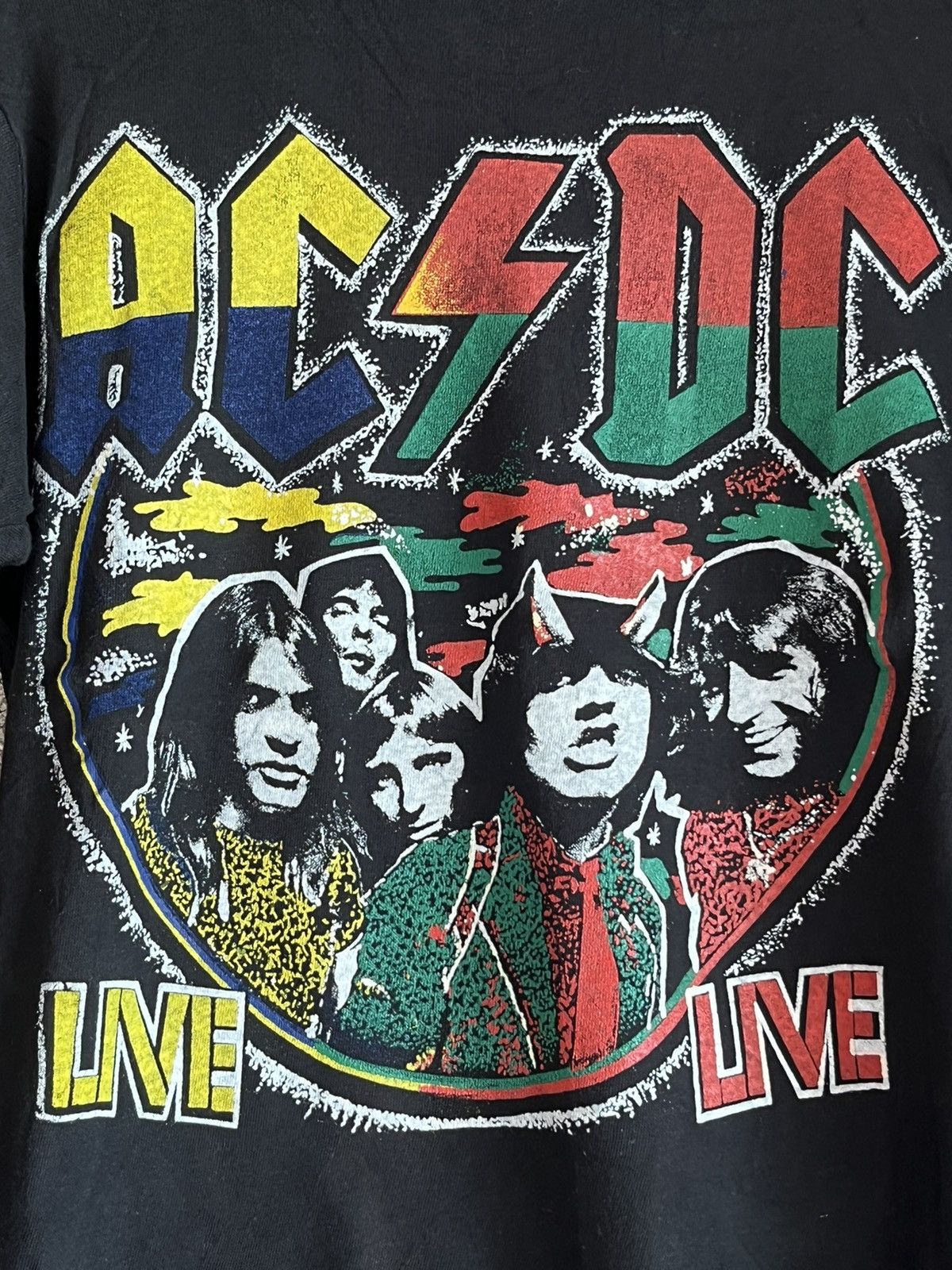 Band Tees × Vintage ACDC ft65 Size US M / EU 48-50 / 2 - 2 Thumbnail