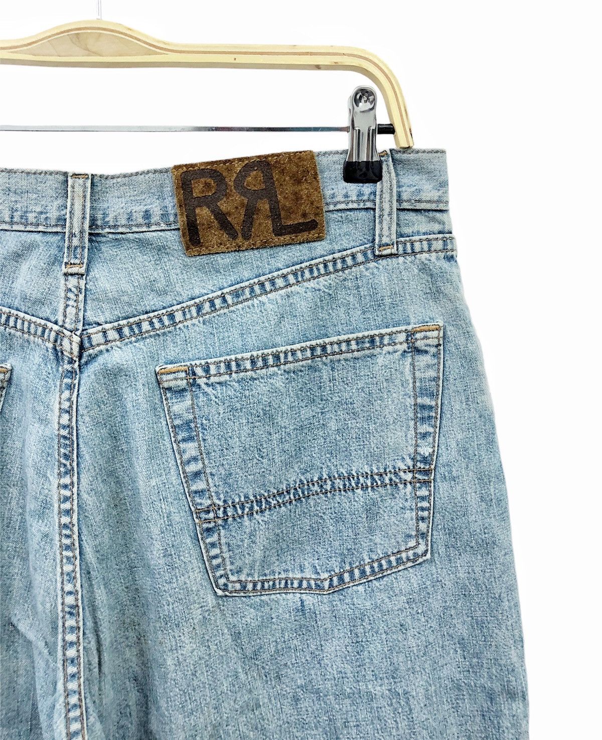 image of Rrl Ralph Lauren x Vintage Super Circa 90's Rrl By Ralph Laurent Made In Usa in Stonewash Blue (Siz